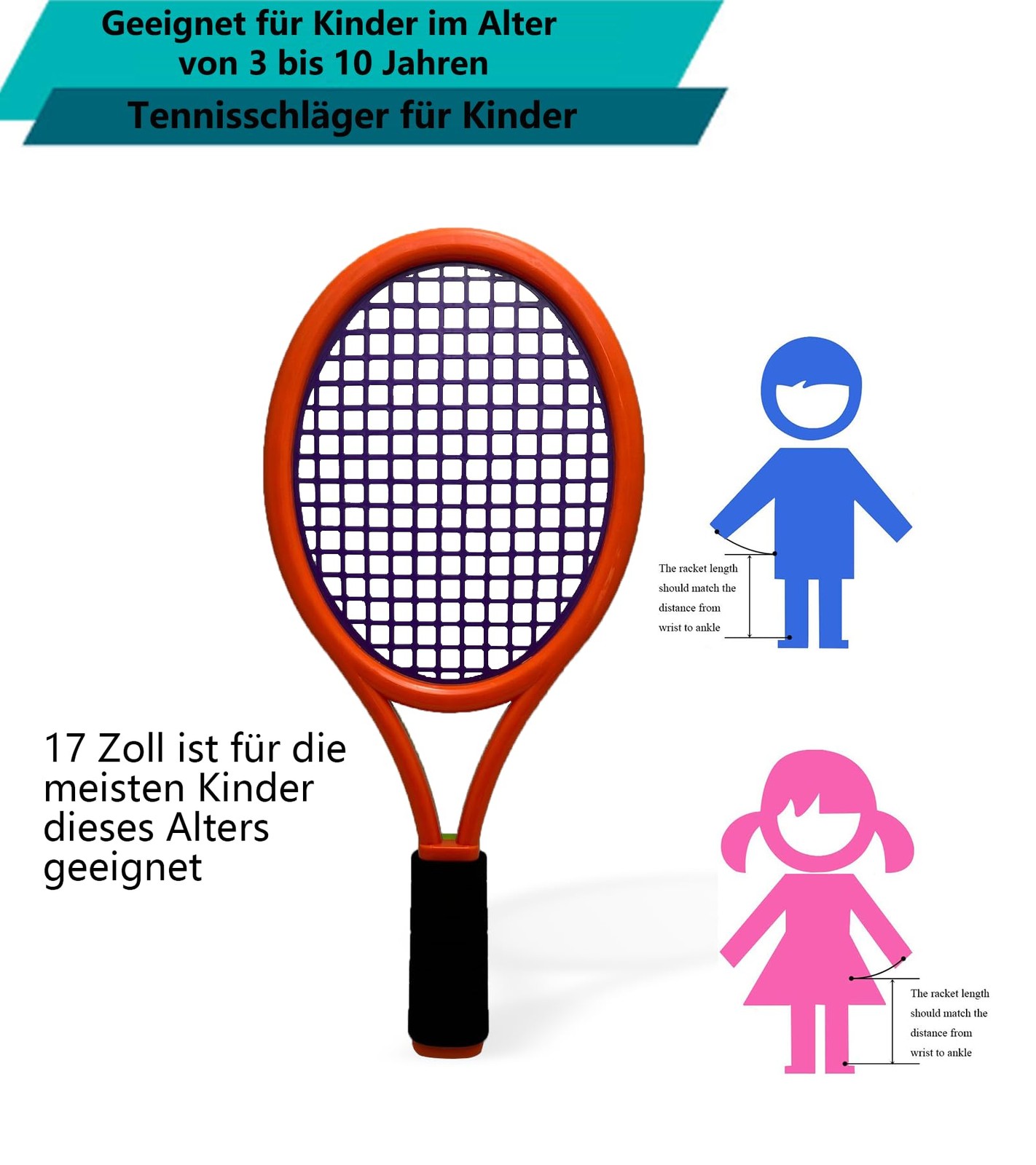 Kids Tennis Racket with Carry Bag, 4 Soft Training Balls and 6 Badminton…