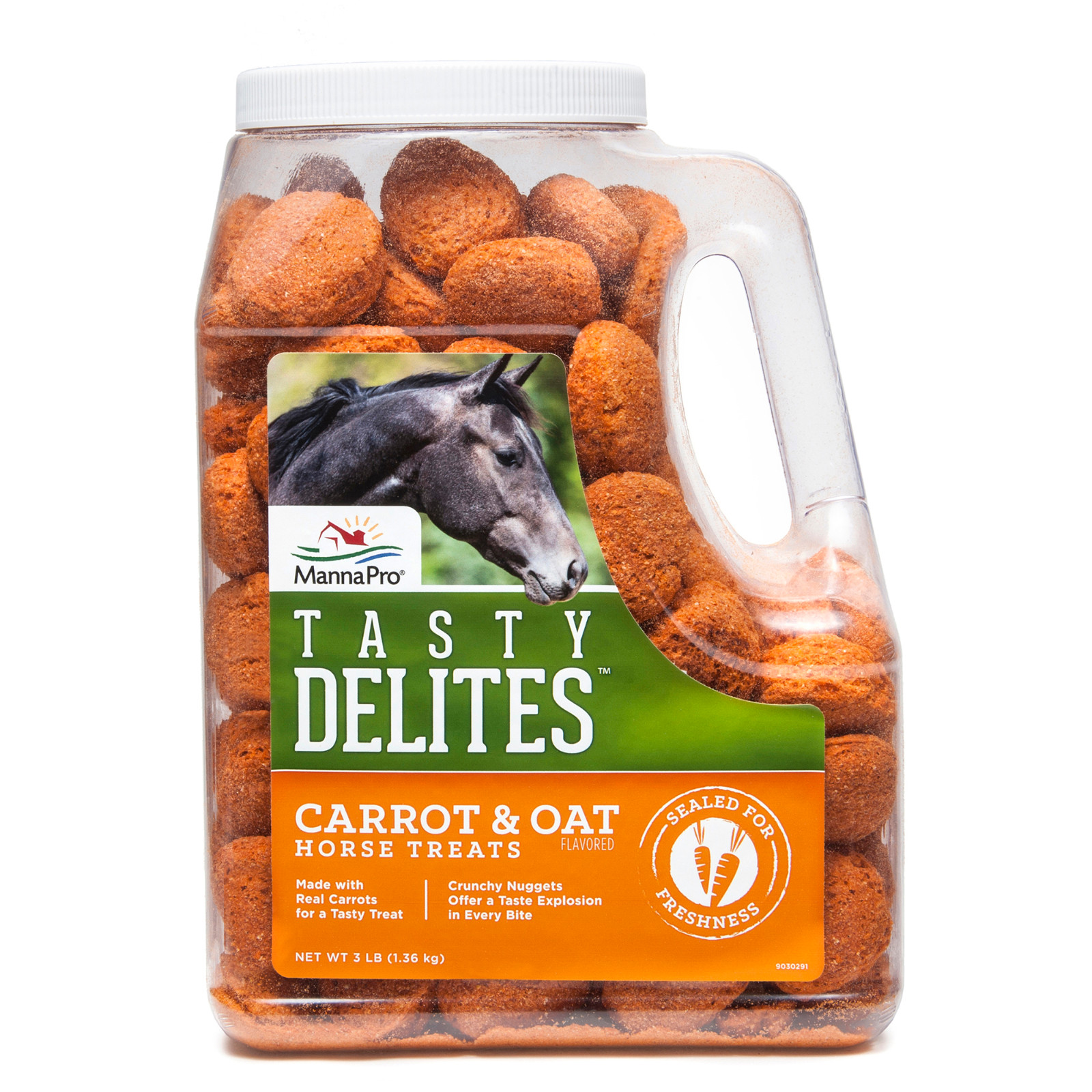 Manna Pro Tasty Delites Horse Treats Carrot & Oat 3 lb