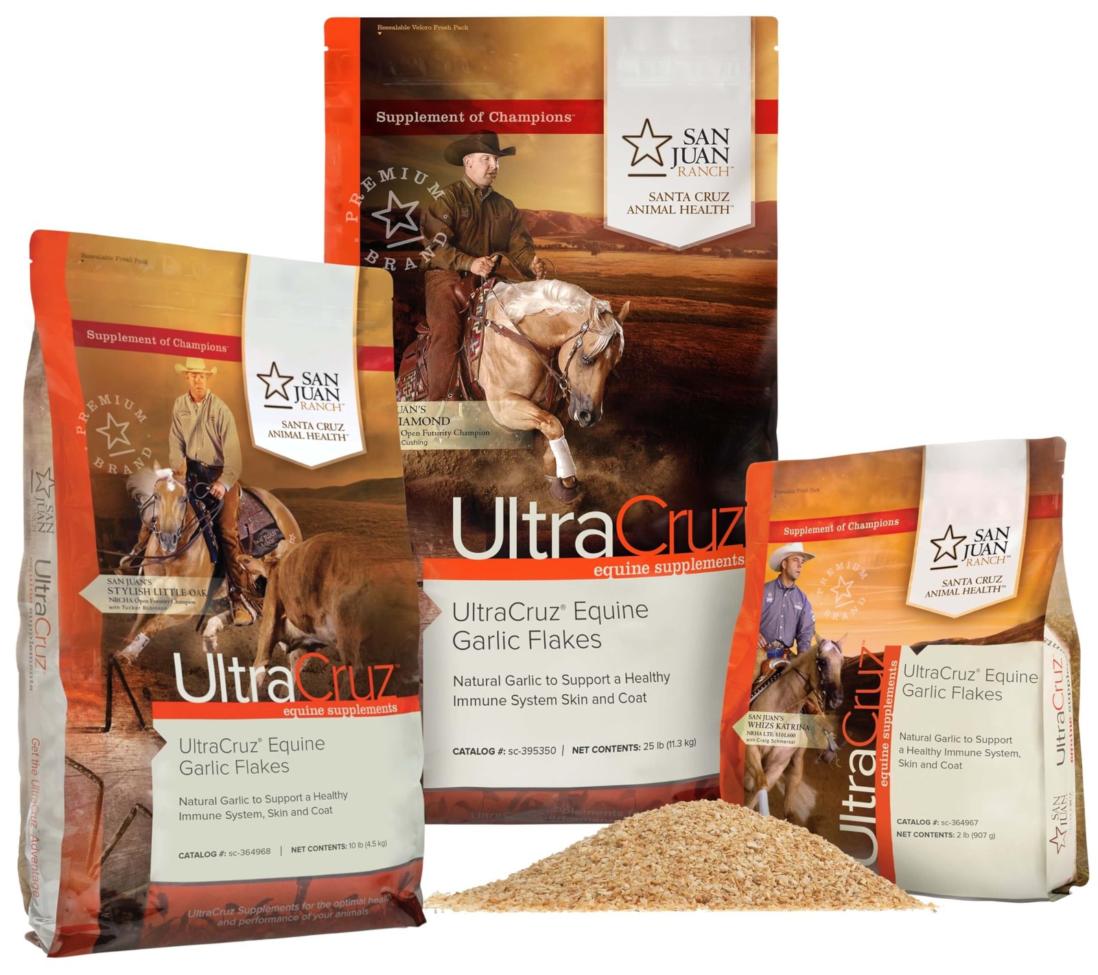 UltraCruz® Equine Garlic Flakes, 2 lb Tan
