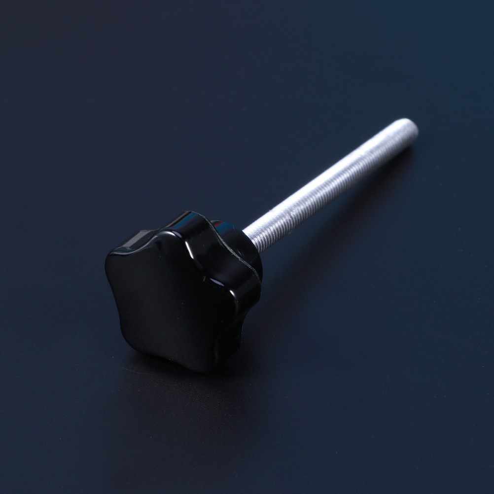 10 PCS M5x60 Hole Screw Grips Clamping Knobs (Black)