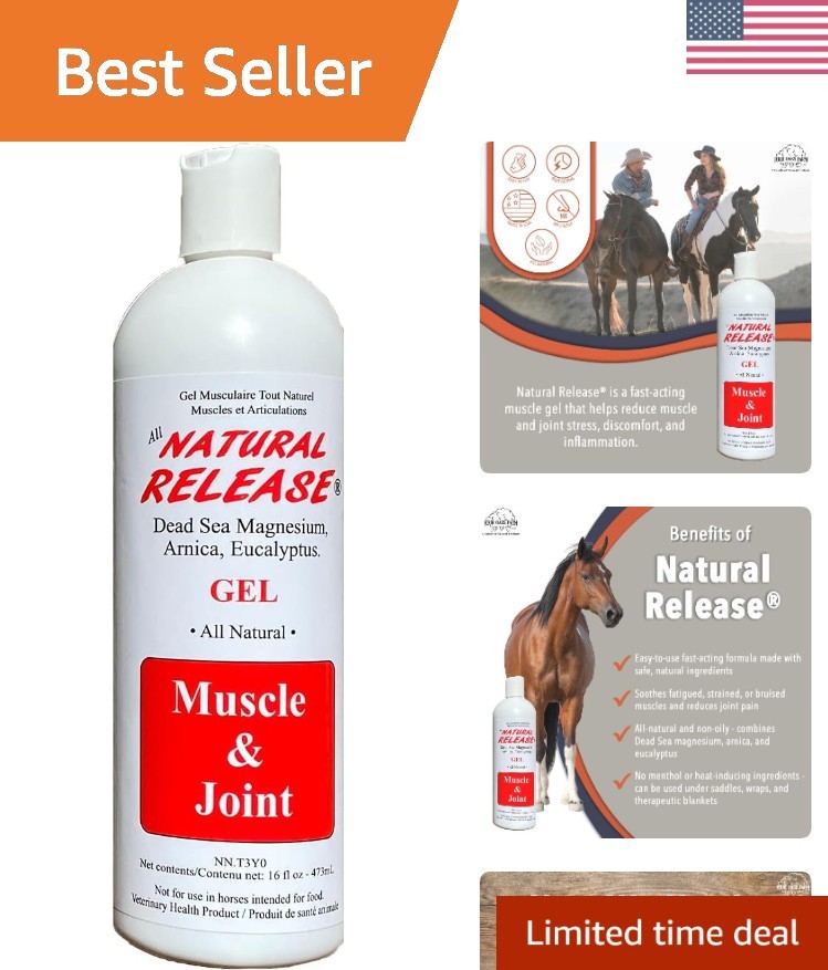Effective Eucalyptus Horse Liniment Gel – 16 oz for Muscle and Joint Pain