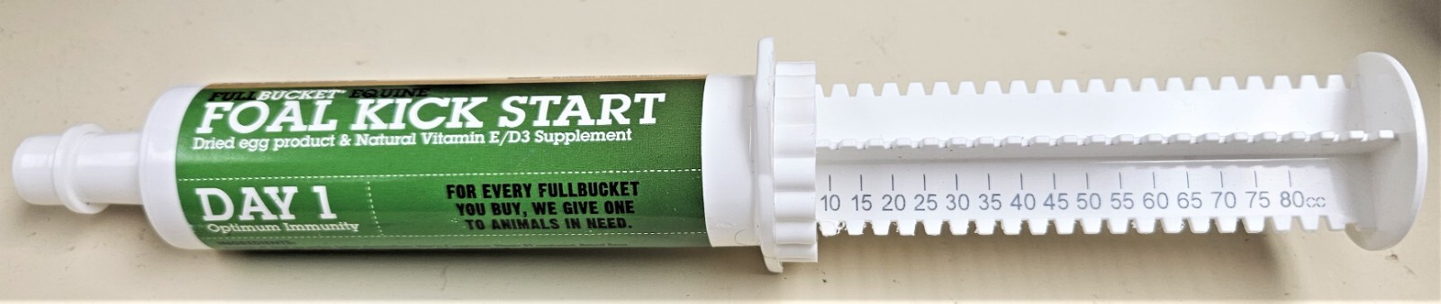 Foal Kick Start Paste 80gm Syringe FullBucket Equine