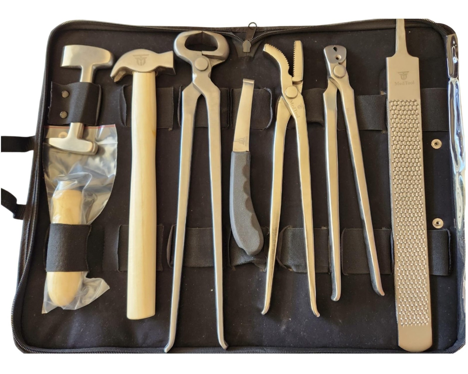 Heavy Duty Professional Horse Care Farrier Tool Kit Hoof Clincher Nipper with…