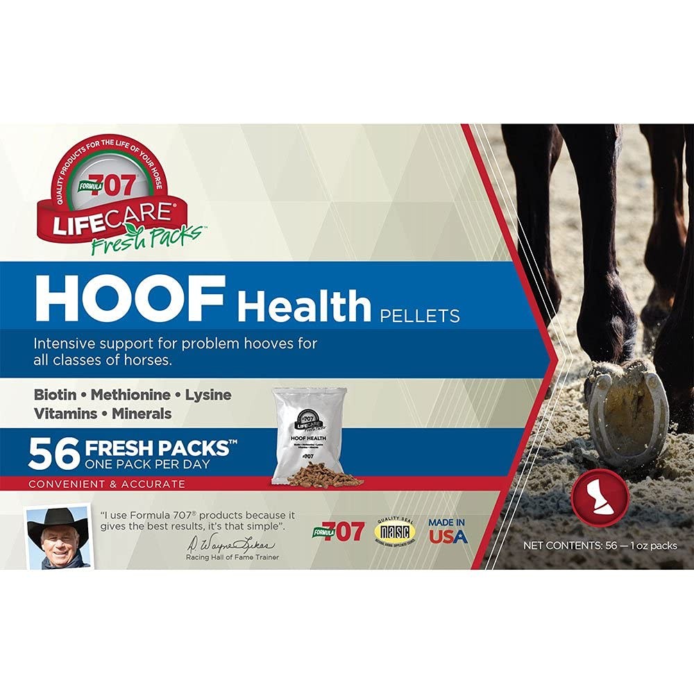 Equine Hoof Health Supplement: Biotin, Amino Acids, Minerals, 56-Day Supply
