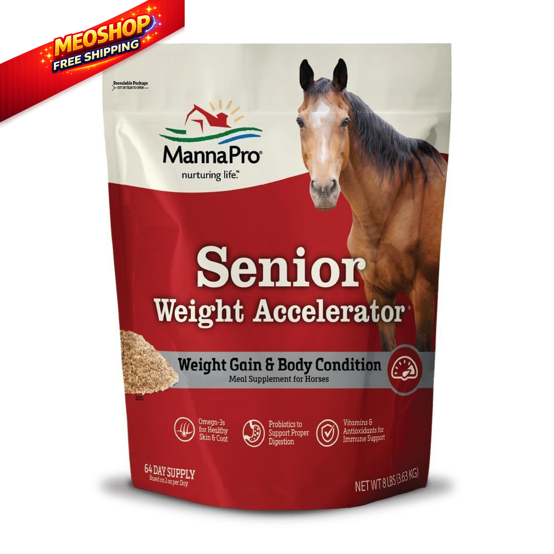 Manna Pro Weight Accelerator for Senior Horses – Gain and Muscle 8 lb