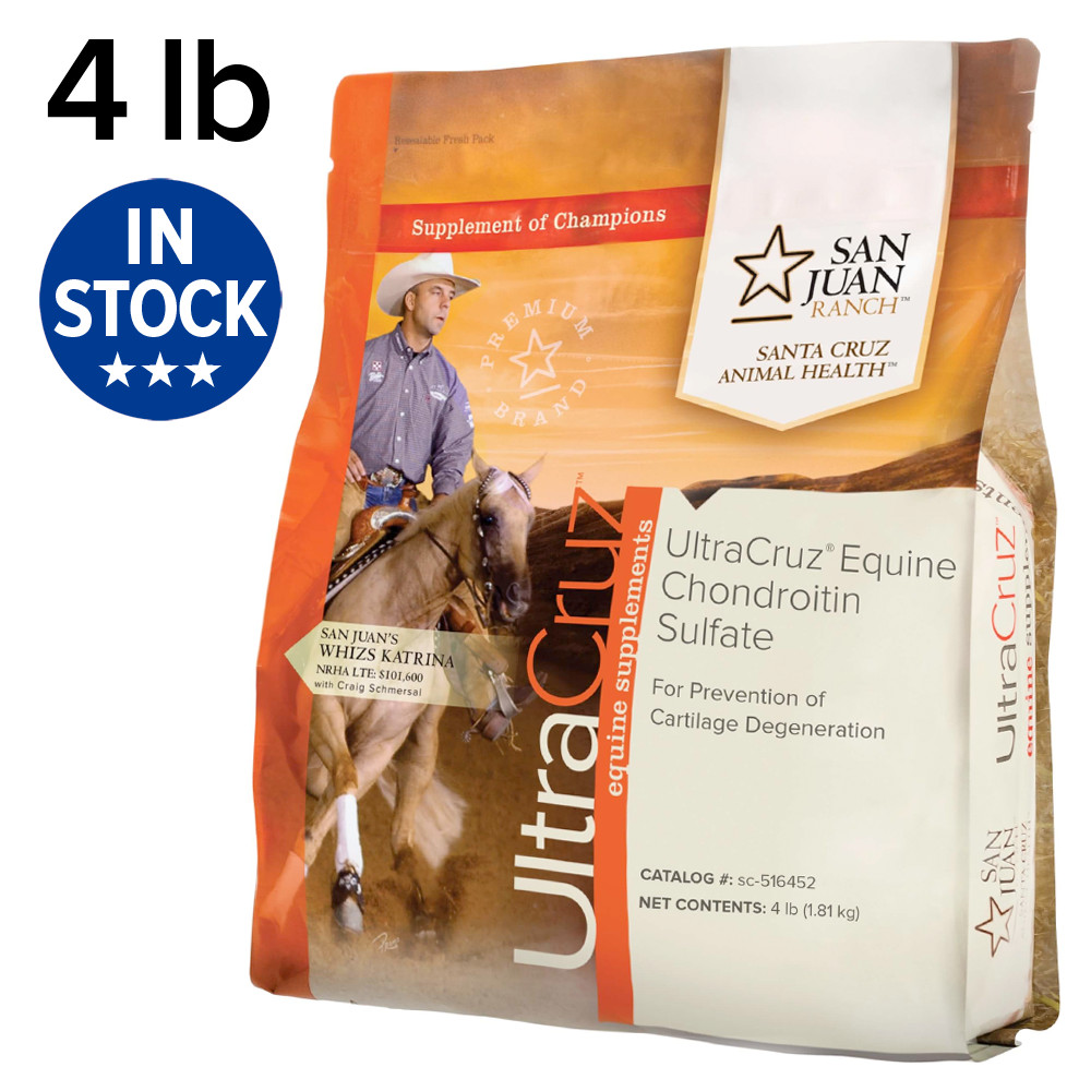 UltraCruz Equine Chondroitin Sulfate Joint Horse Supplement 4 lb Pellet (32 Day)
