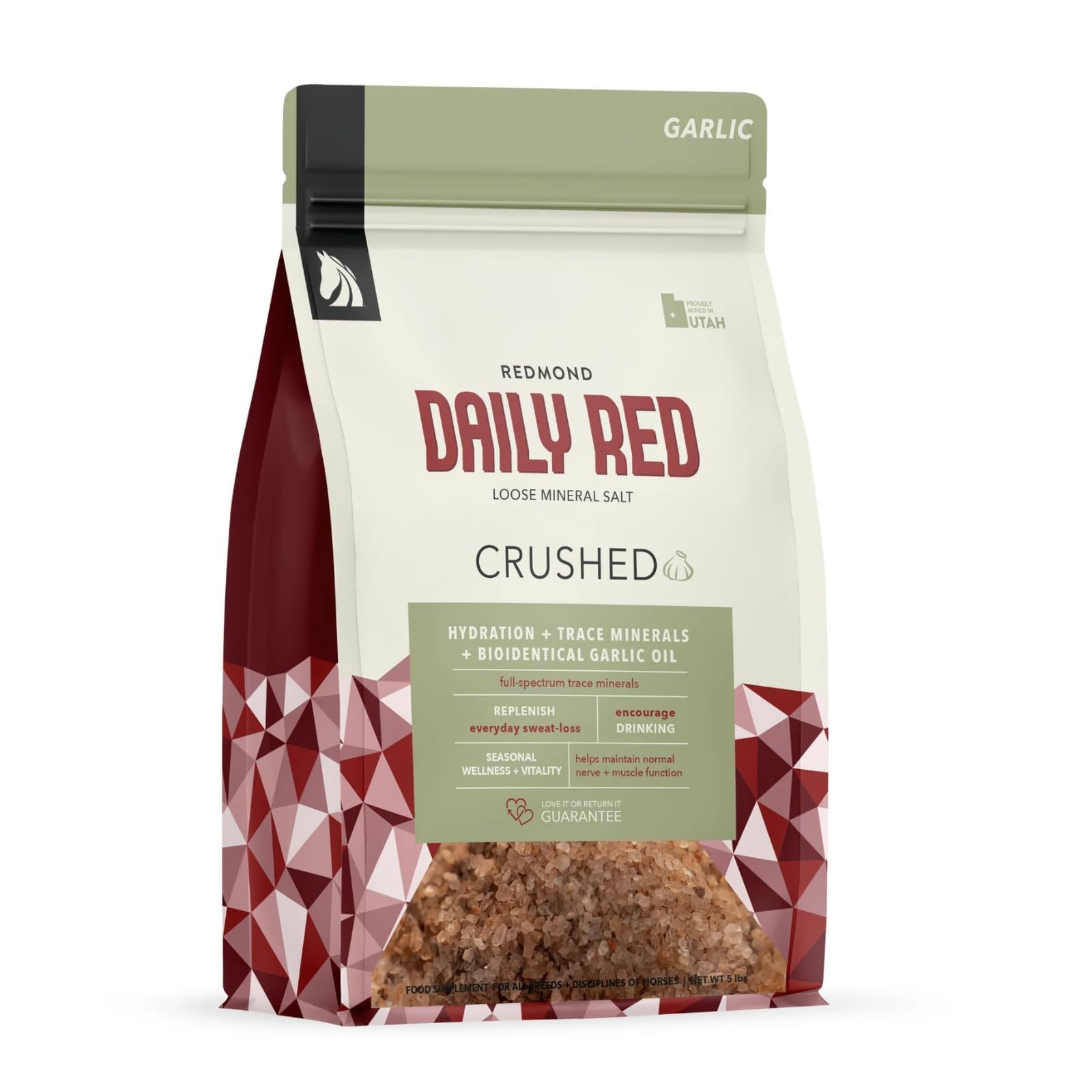 Daily RED Crushed – Mineral Supplement for Horses (Garlic (5 LB))