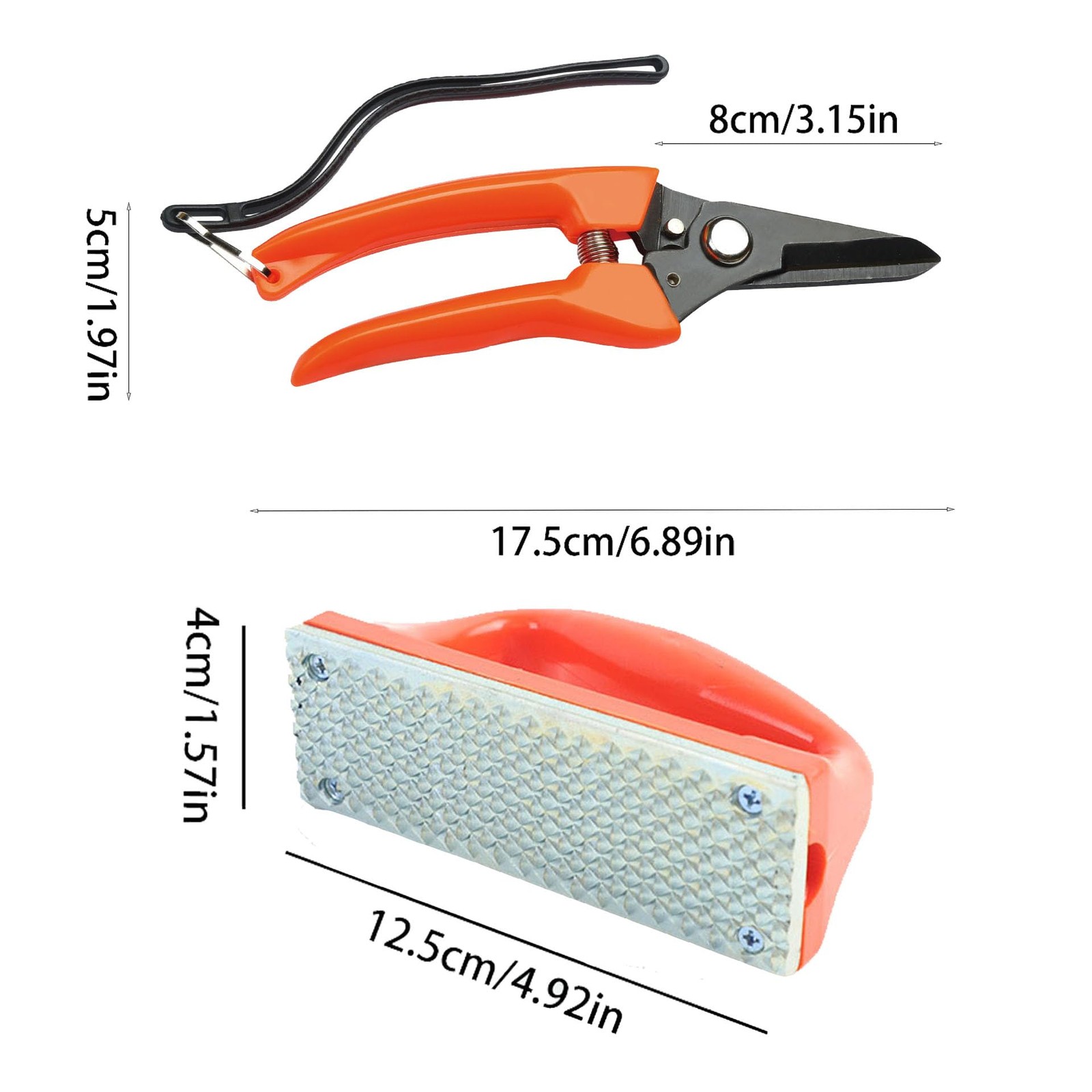 Hoof Trimming and hoof rasp Tools for Goats, Horses,Durable Carbon Steel Farr…