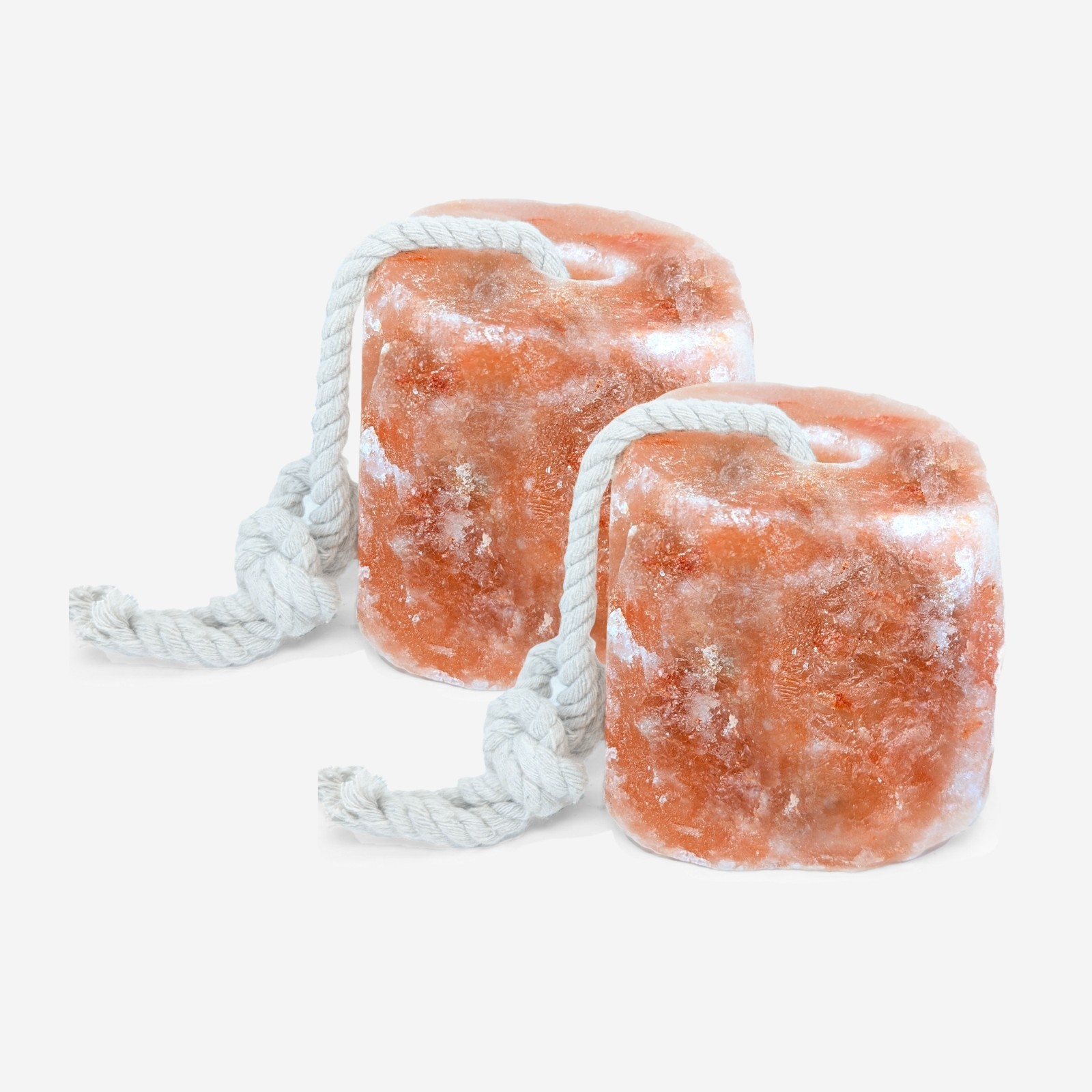 Pink Himalayan Salt Lick Block with Rope for Horses, Cattle, Deer, Goats 2 Lbs