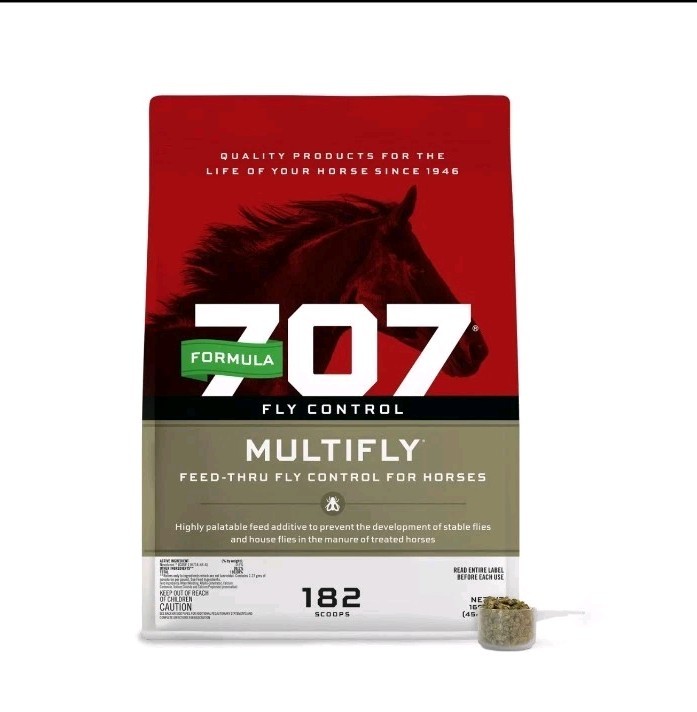 Formula 707 MultiFly Feed-Thru Fly Control Pellets for Horses – Palatable & S…