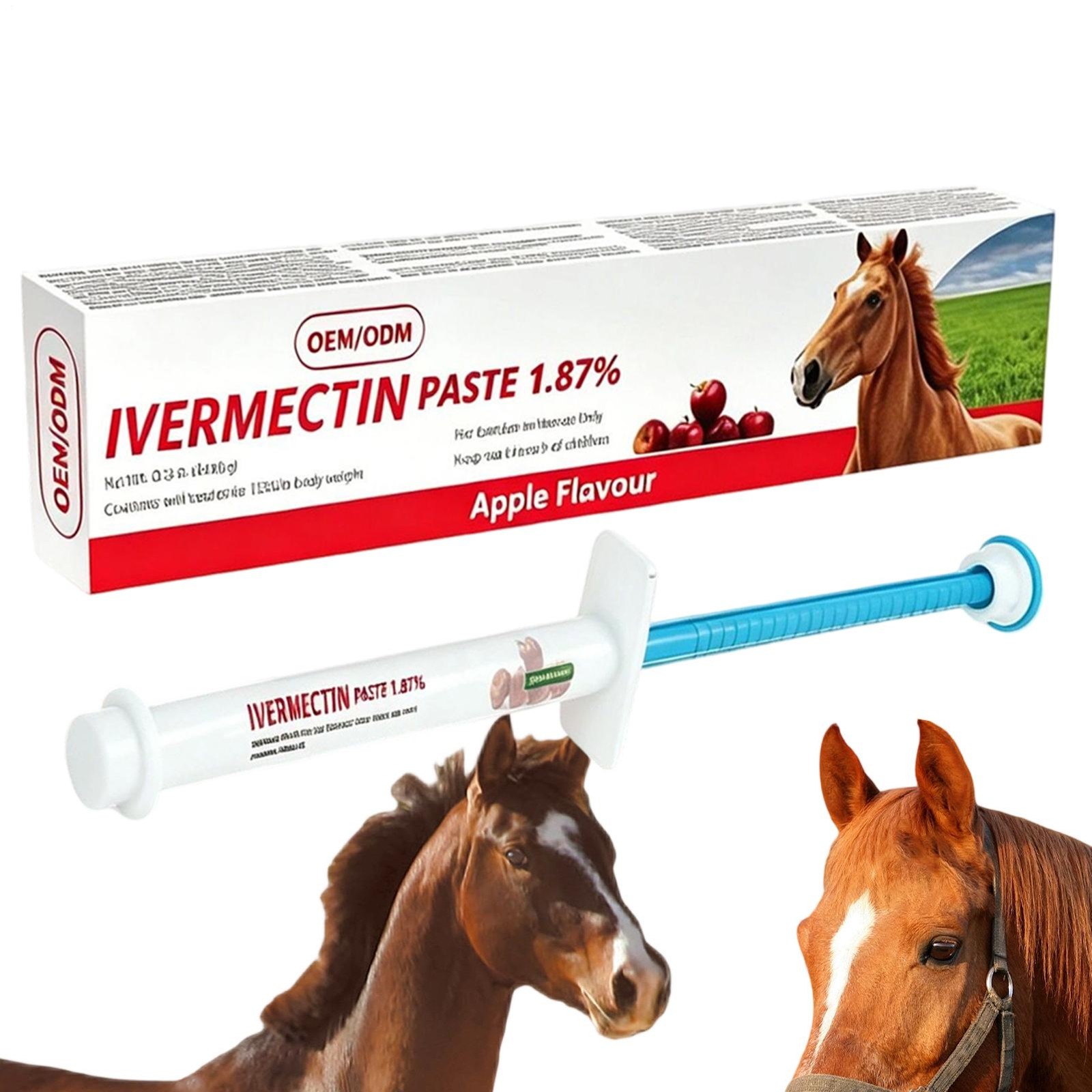 3-Pack Horse Paste Apples Flavored 6.08 g 1.87% Horse Dewormer