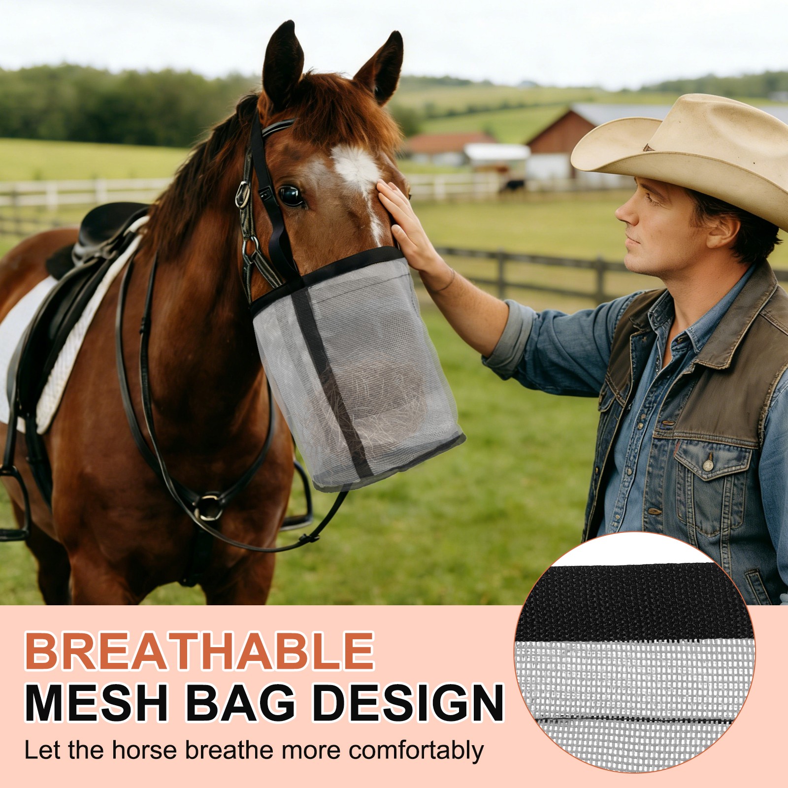 Horse Feed Bag Grey M Intended for Horse Feeding Grain