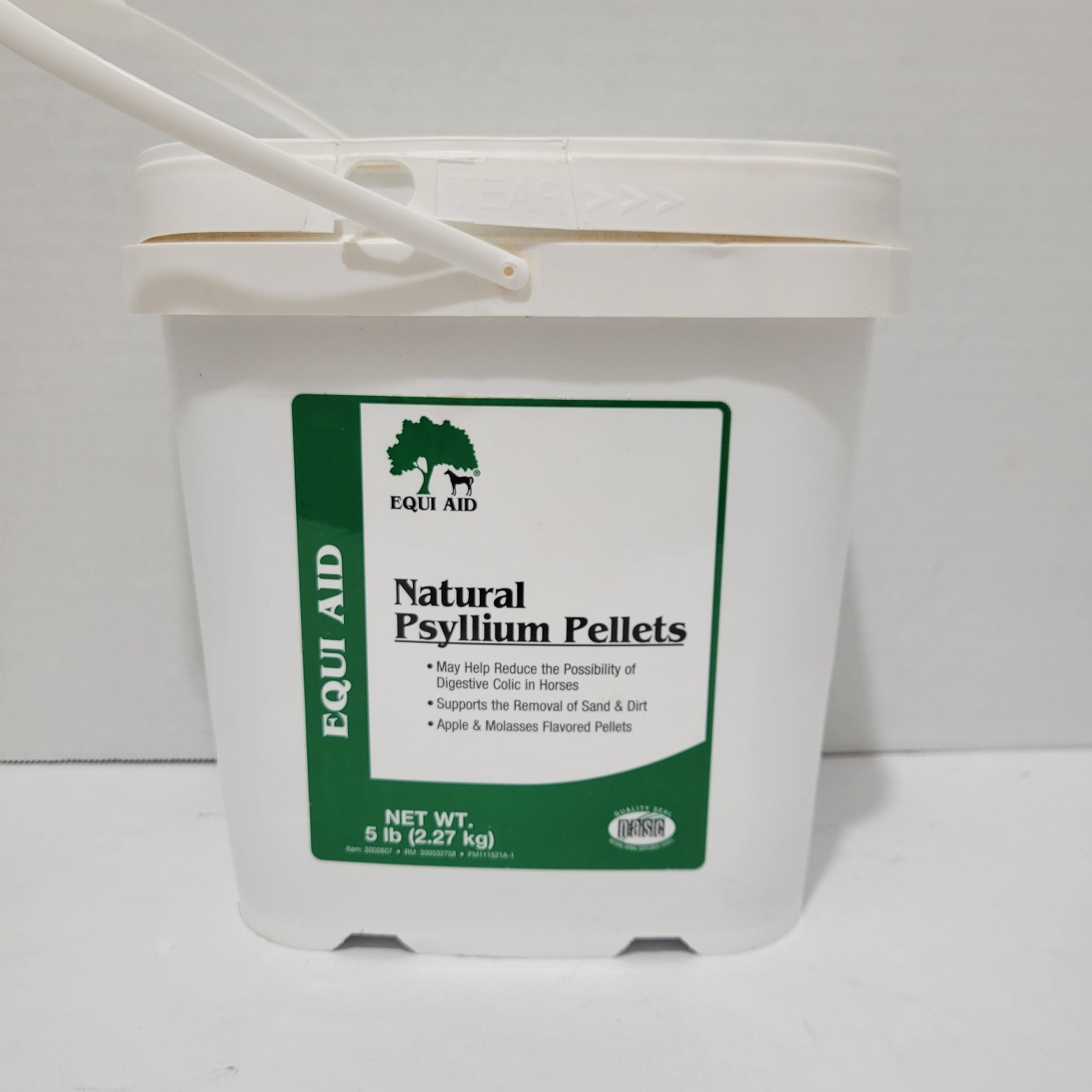 Equi Aid Psyllium Pellets 5lb Supports Digestive Health for Horses Apple Flavor