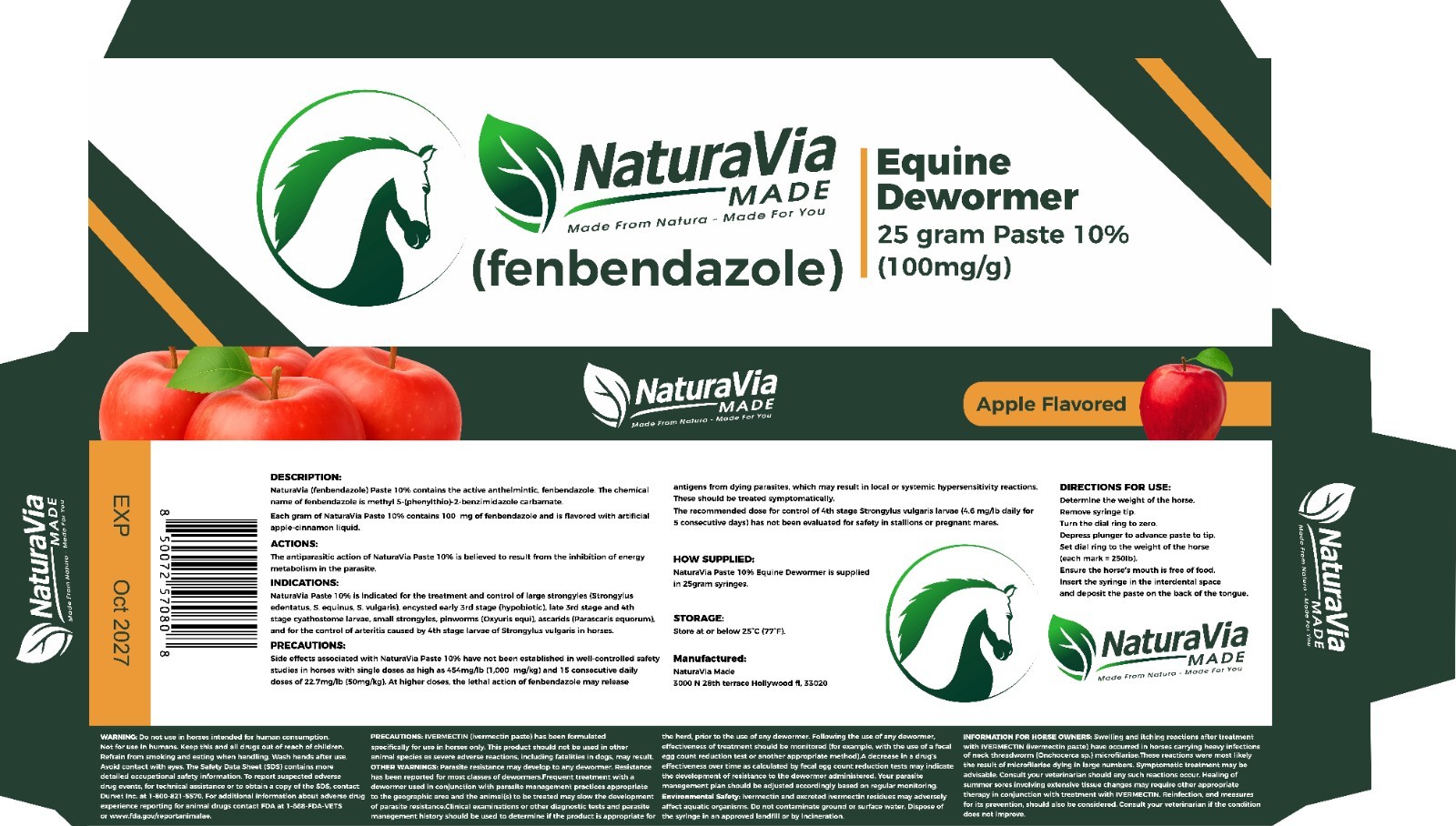 Equine Care Paste 25g Tube Apple Cinnamon Flavor – Animal Use Only
