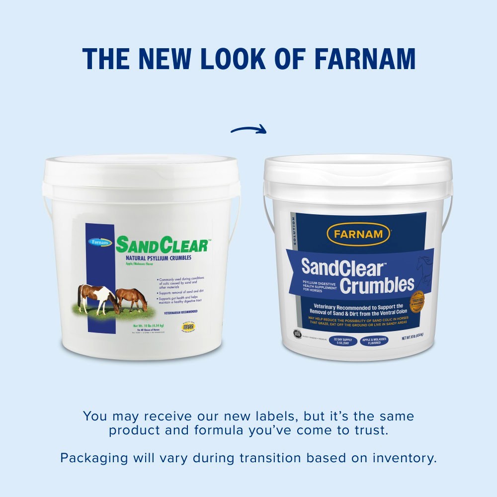 Farnam SandClear Natural Psyllium Crumbles for Horses 10 lbs.