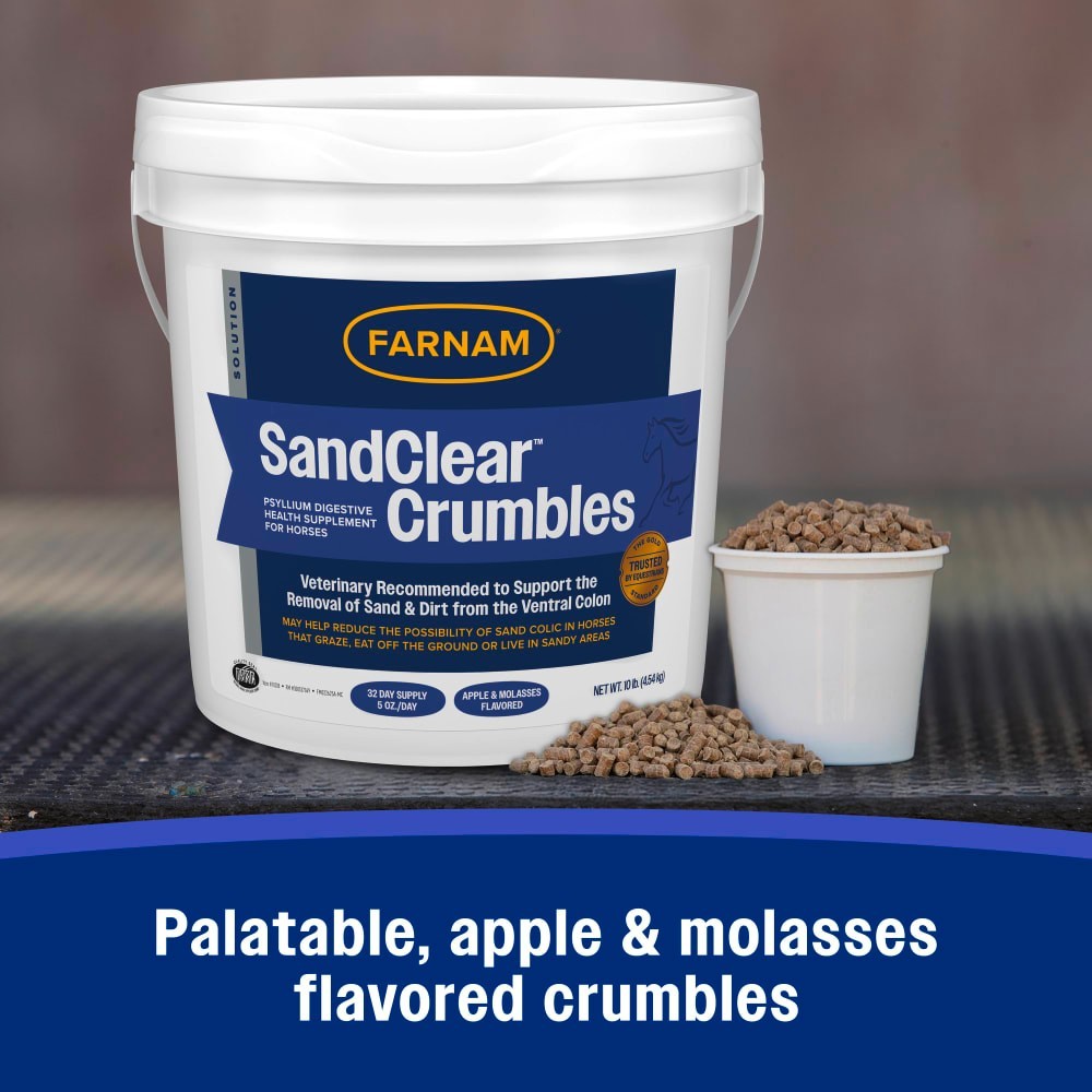 Farnam SandClear Natural Psyllium Crumbles for Horses 10 lbs.
