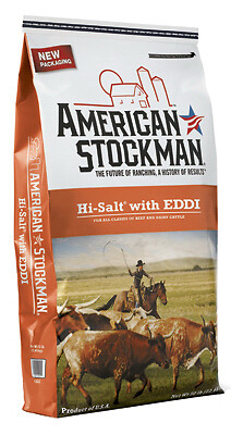 American Stockman 768491 Hi-Salt With Eddi, 50-Lb. Bag – Quantity 1