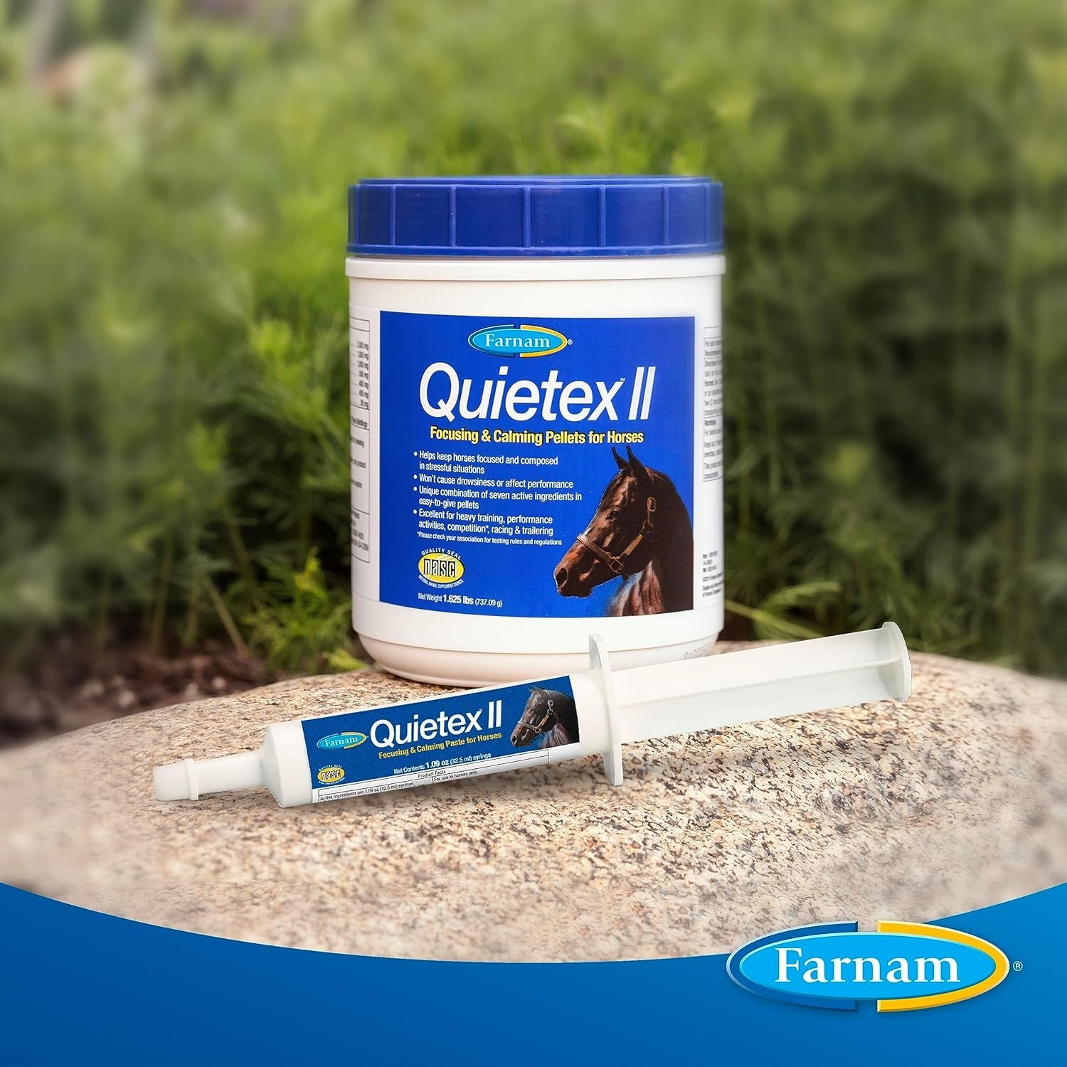 Quietex II Horse Calming Paste, 32.5ml – Non-Drowsy Relief for Anxious Horses
