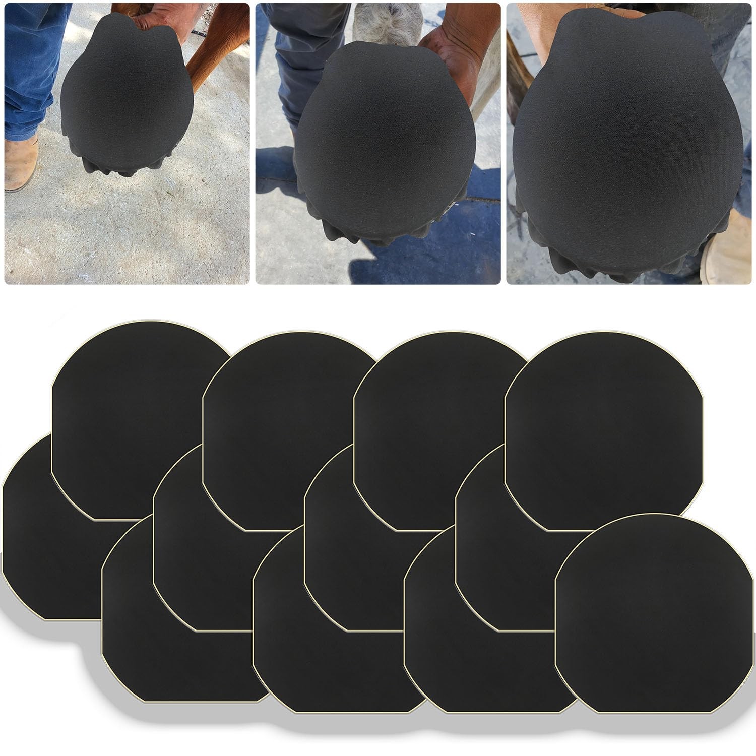 12 Pack Horse Hoof Tape Cotton Strong Sticky Horse Hoof Wraps Simple, Breatha…