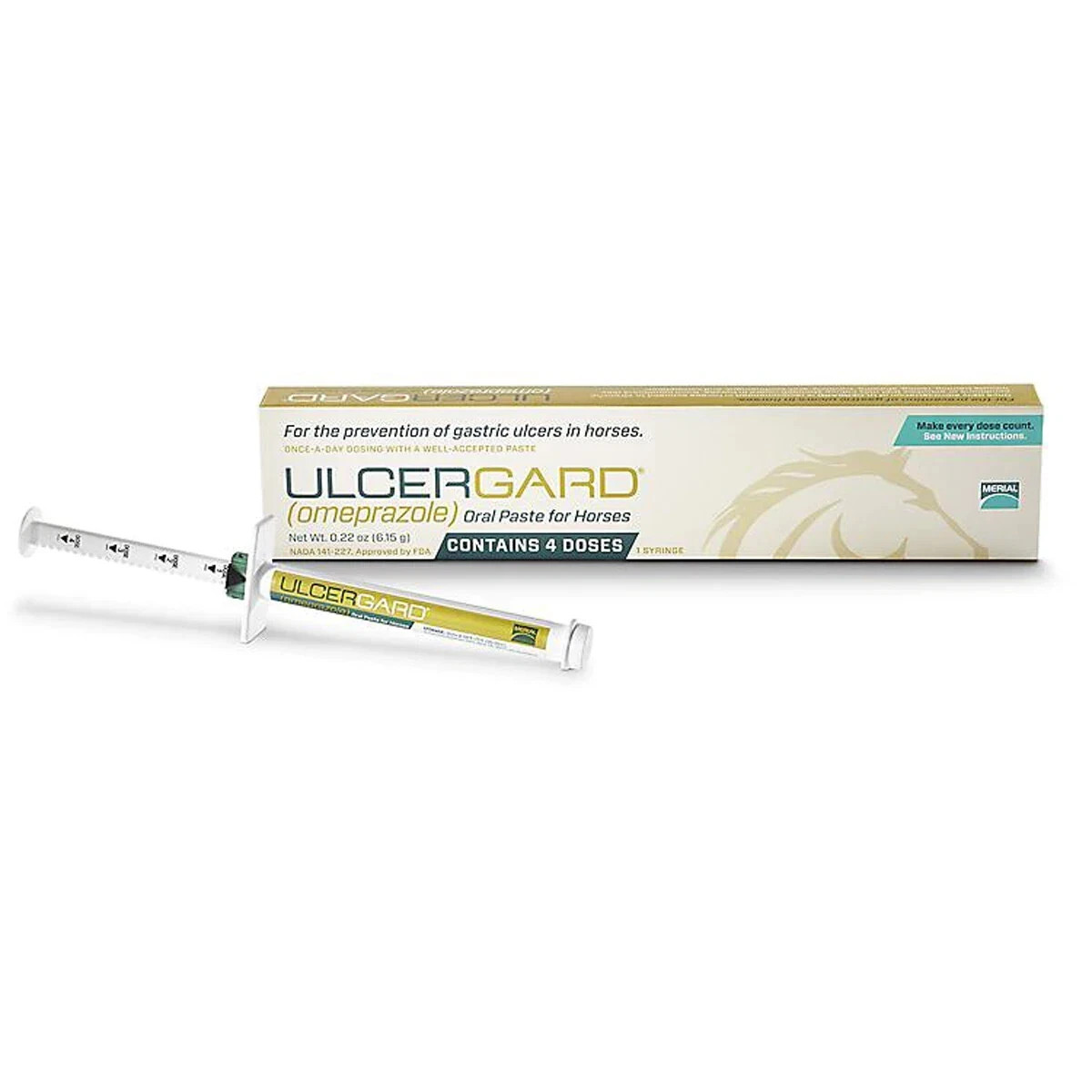 UlcerGard Omeprazole Oral Paste for Horses – 4 Dose Tube