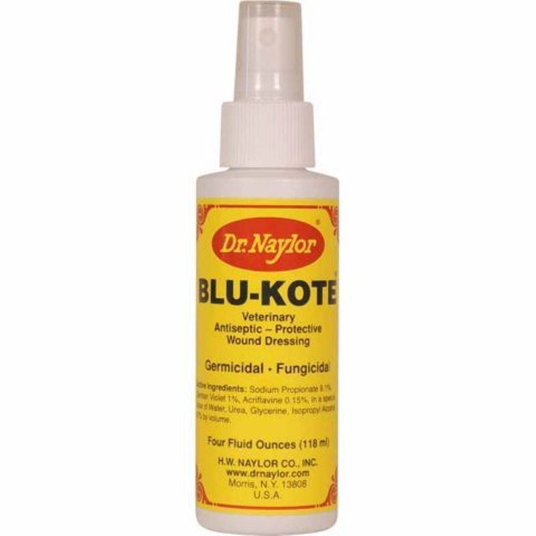 Dr. Naylor Blu-Kote with Pump Horse Dog 4oz Antiseptic & Protective Wound