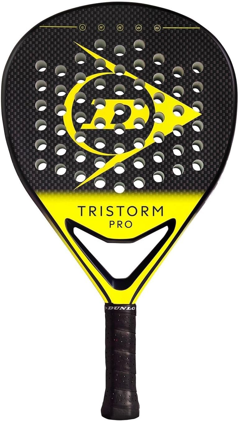 Dunlop Padel Racket Tristorm Pro, Black, Yellow, Grey, White