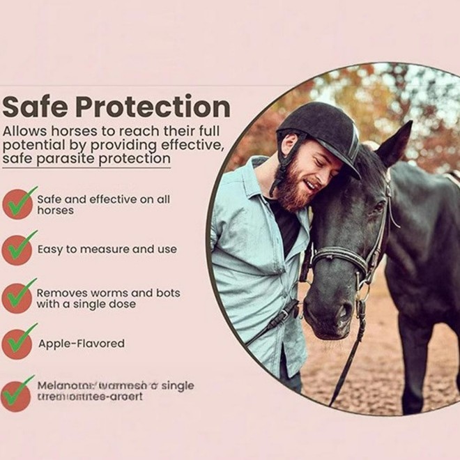 3 Packs New Paste Wormer Horse Dewormer Apple Flavor in US Free Shipping1/2028