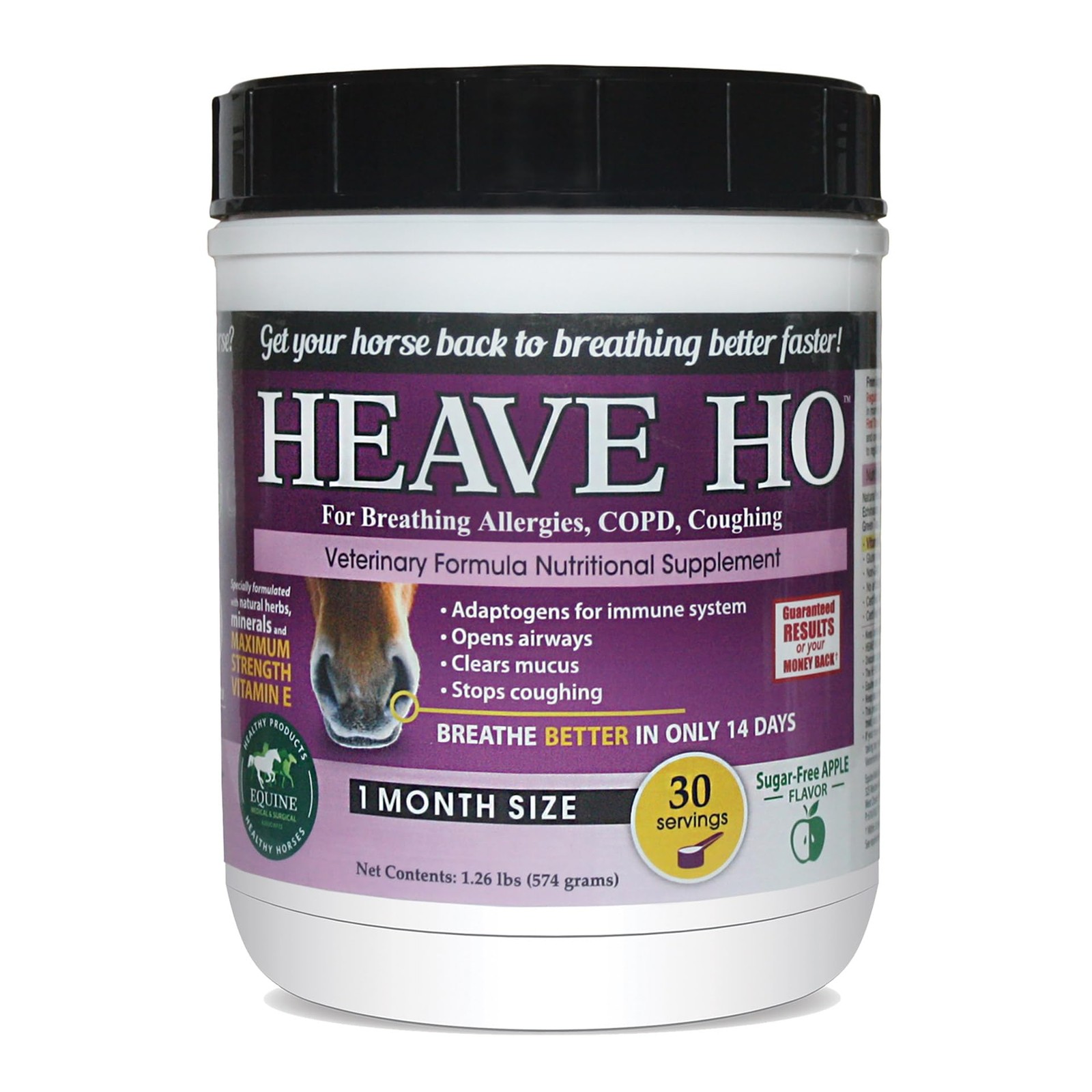 Heave Ho Horse Nutritional Supplement for Breathing Allergies, COPD, Coughin…