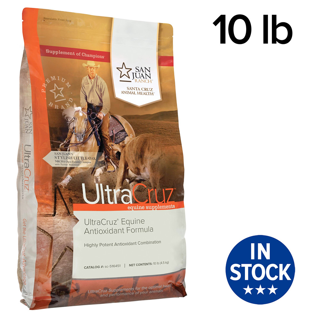 UltraCruz Equine Antioxidant Supplement for Horses, 10 lb Pellet (80 Day Supply)