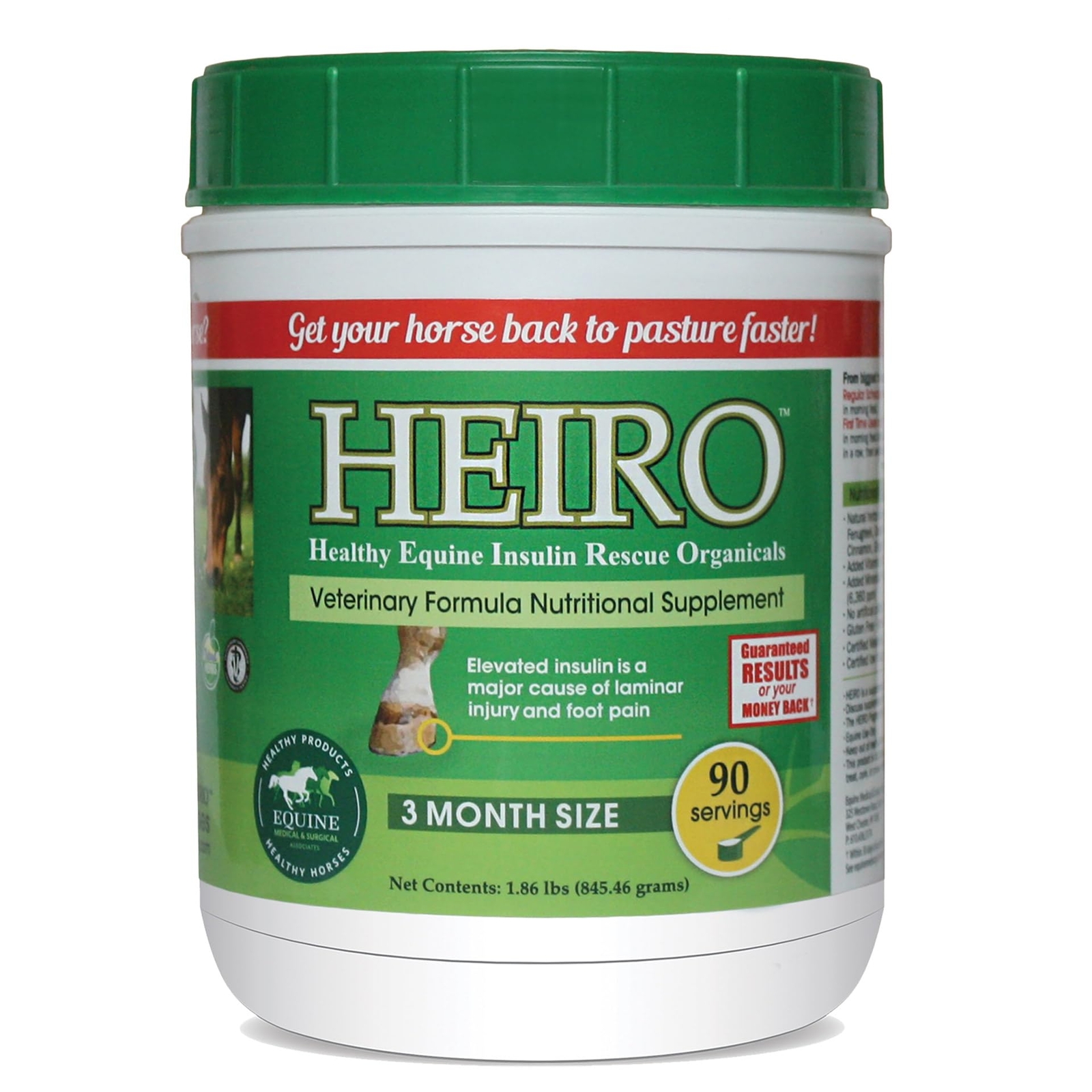 HEIRO Horse Nutritional Supplement for Sore Feet Laminitis Insulin Issues 90 …
