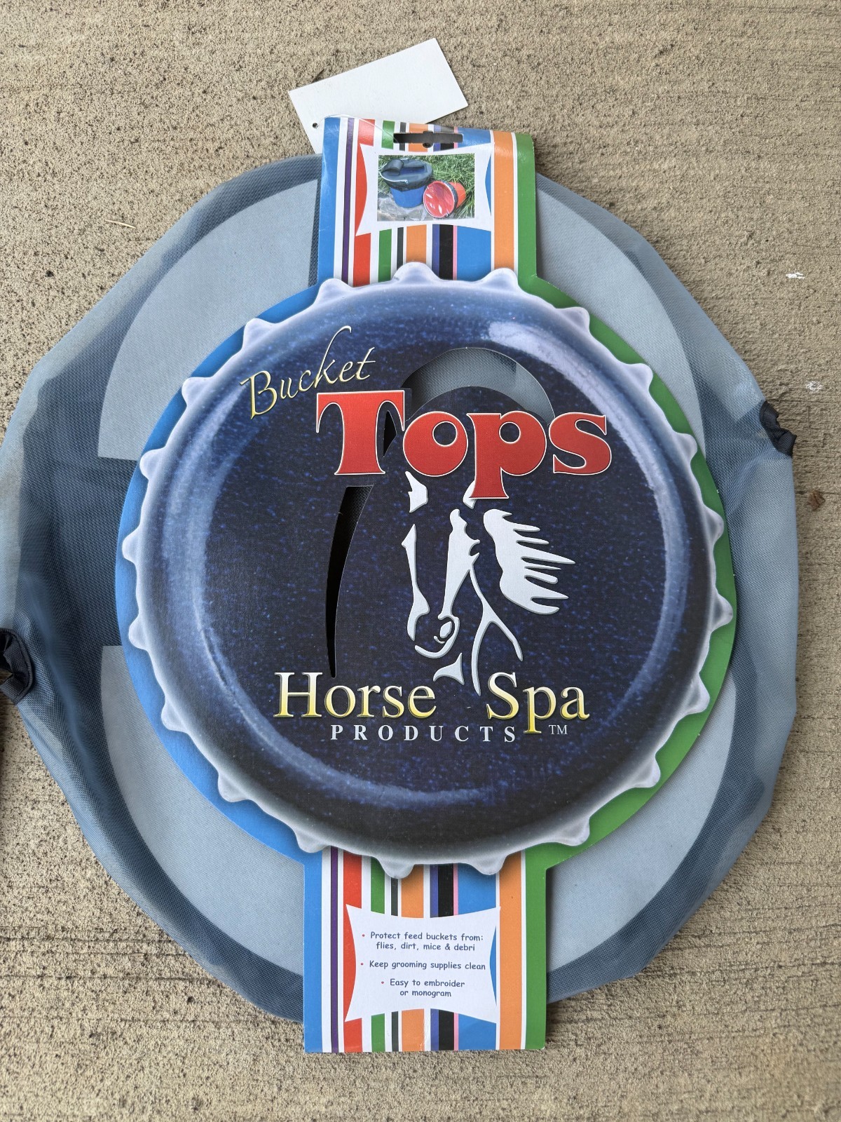 Mesh Bucket Top 5 Gallon and 8 Quart Horse Spa Products
