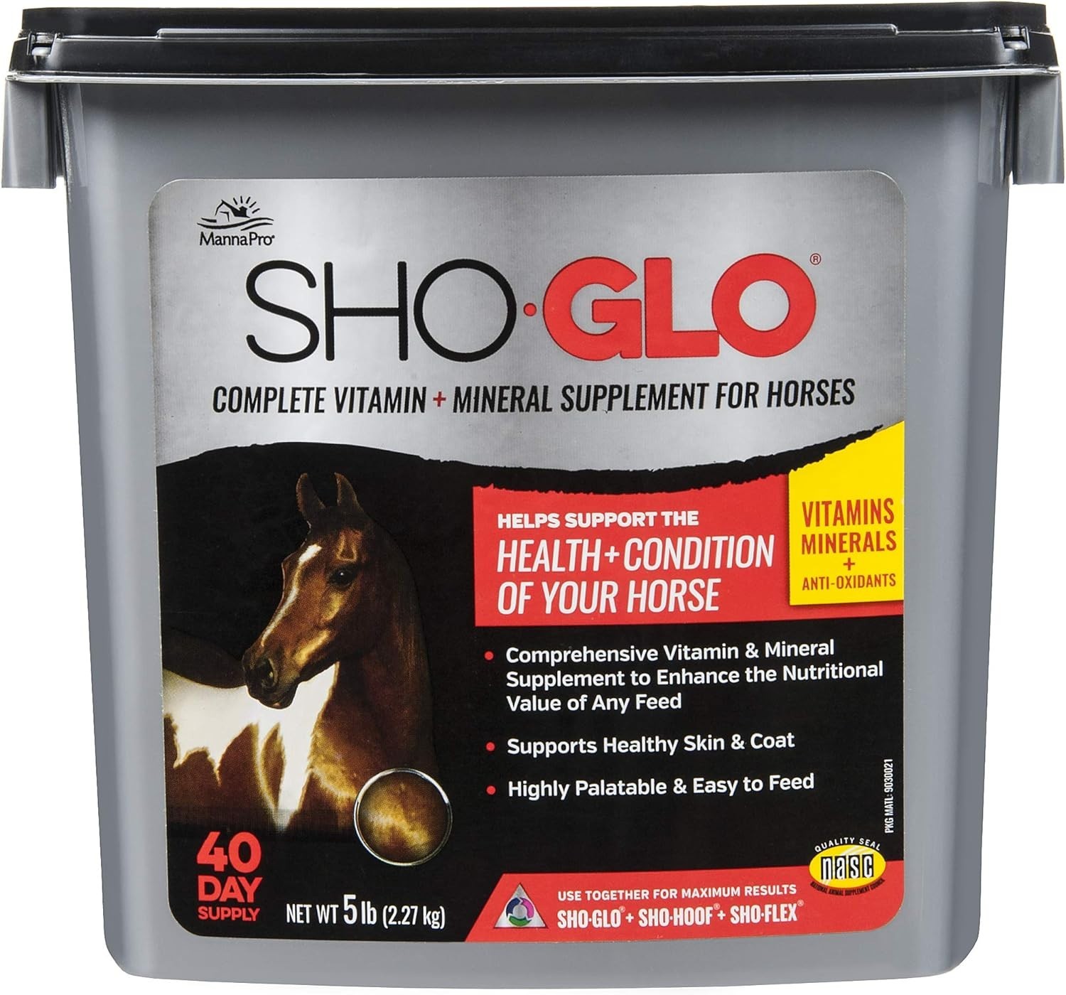 Manna Pro Sho-glo Supplement For Horses | Complete Vitamin & Mineral S