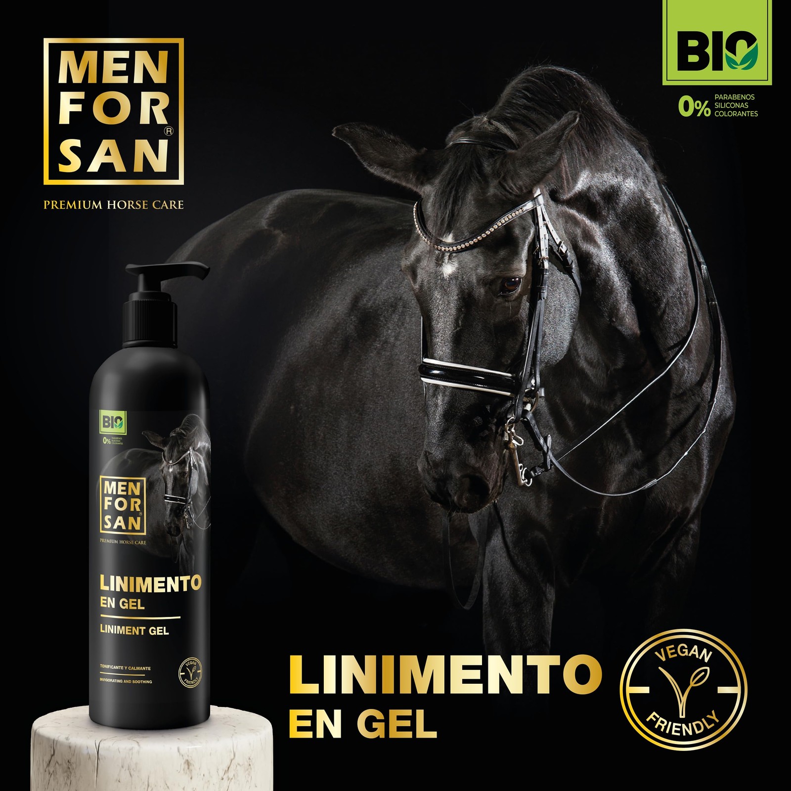 GelLiniment for Horses, 500ml | Soothes and Stimulates Muscles | Vegan…