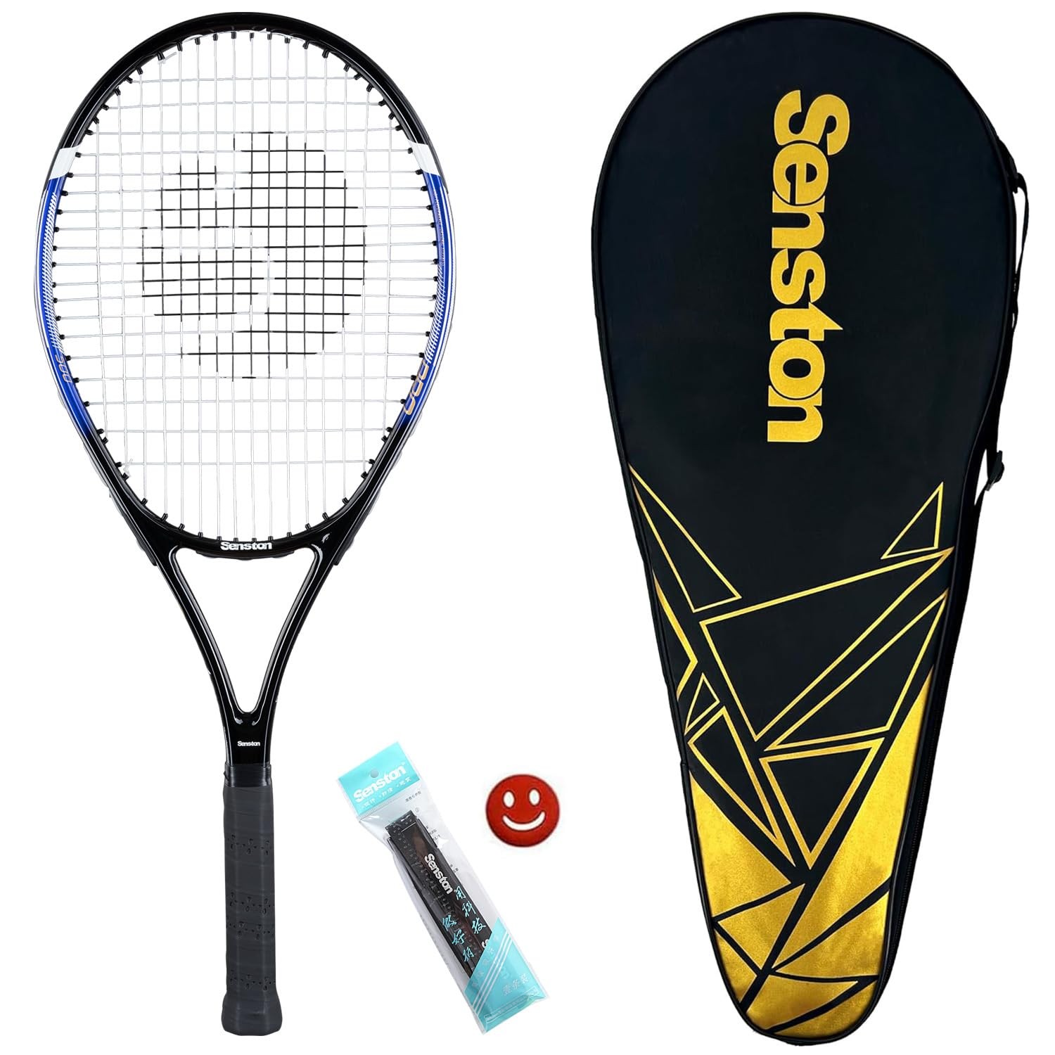 27 Inch Tennis Set for Beginners & Recreational Players Lightweight Tennis Racket with…
