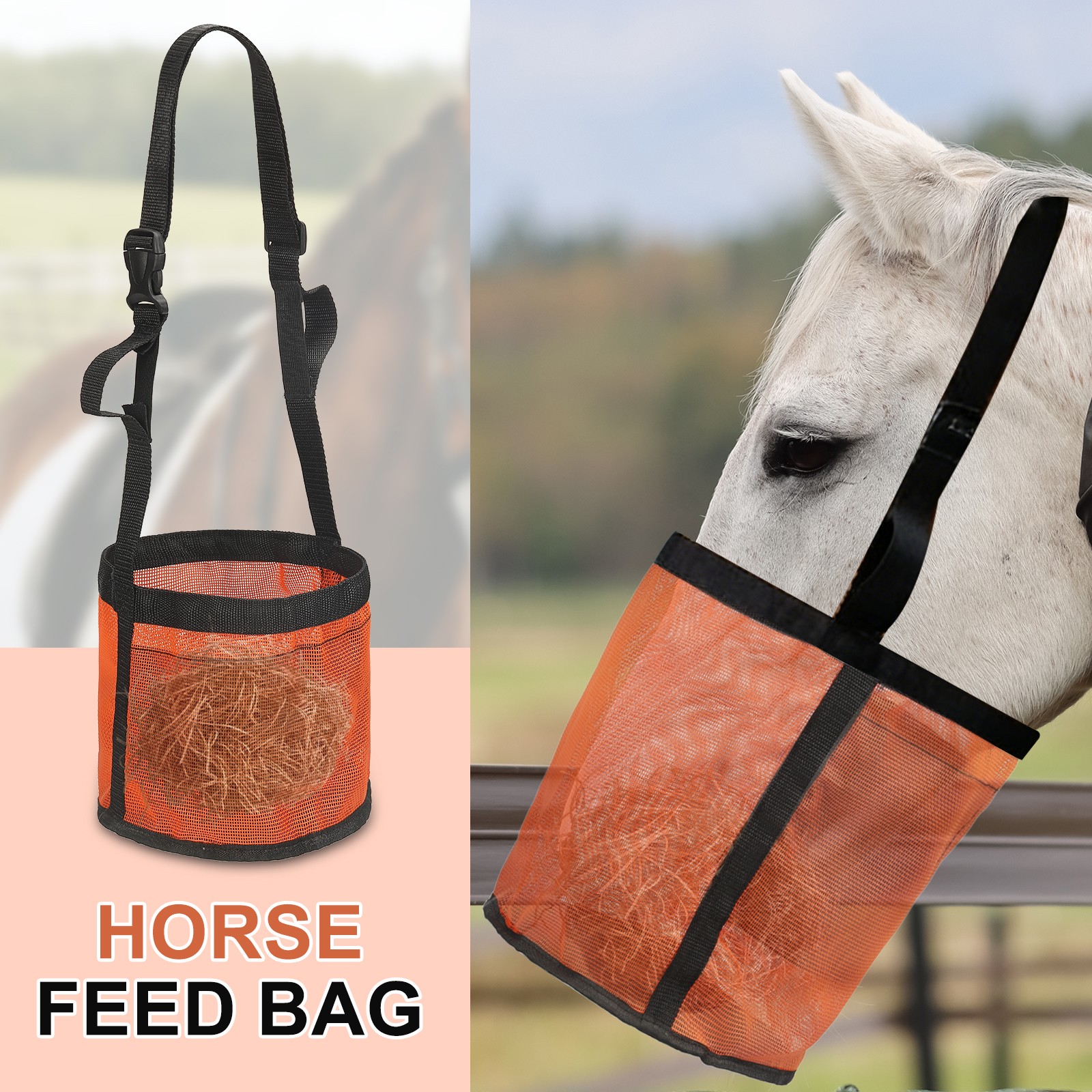 Horse Feed Bag Orange S Intended for Horse Feeding Grain