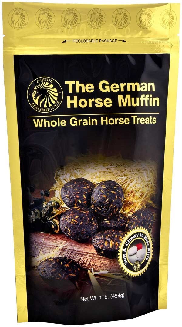 The German Horse Muffin Whole Grain Horse Treat 1 Pound Soft Chewy