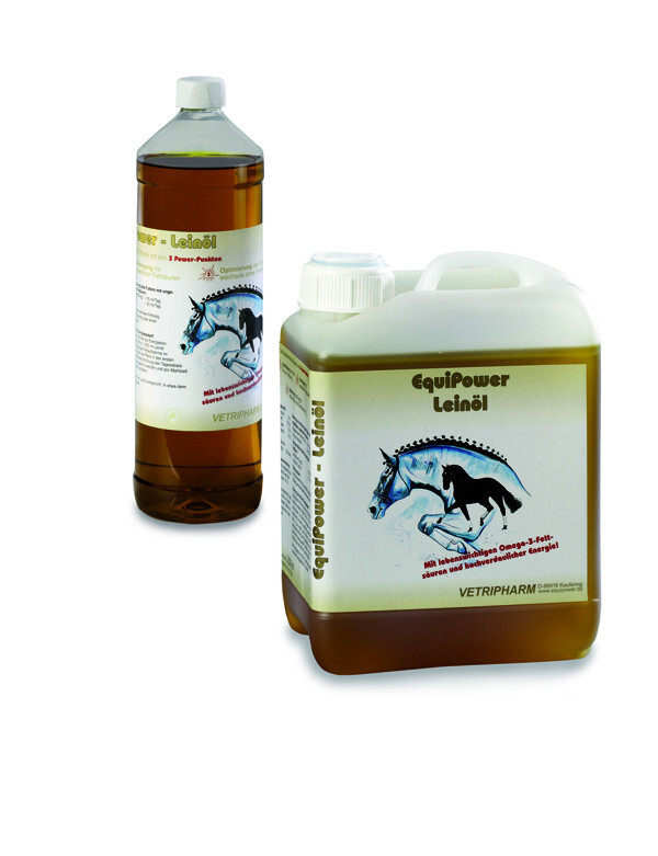 Equipower linseed oil, horse, dog, Vetrihparm 1 litre