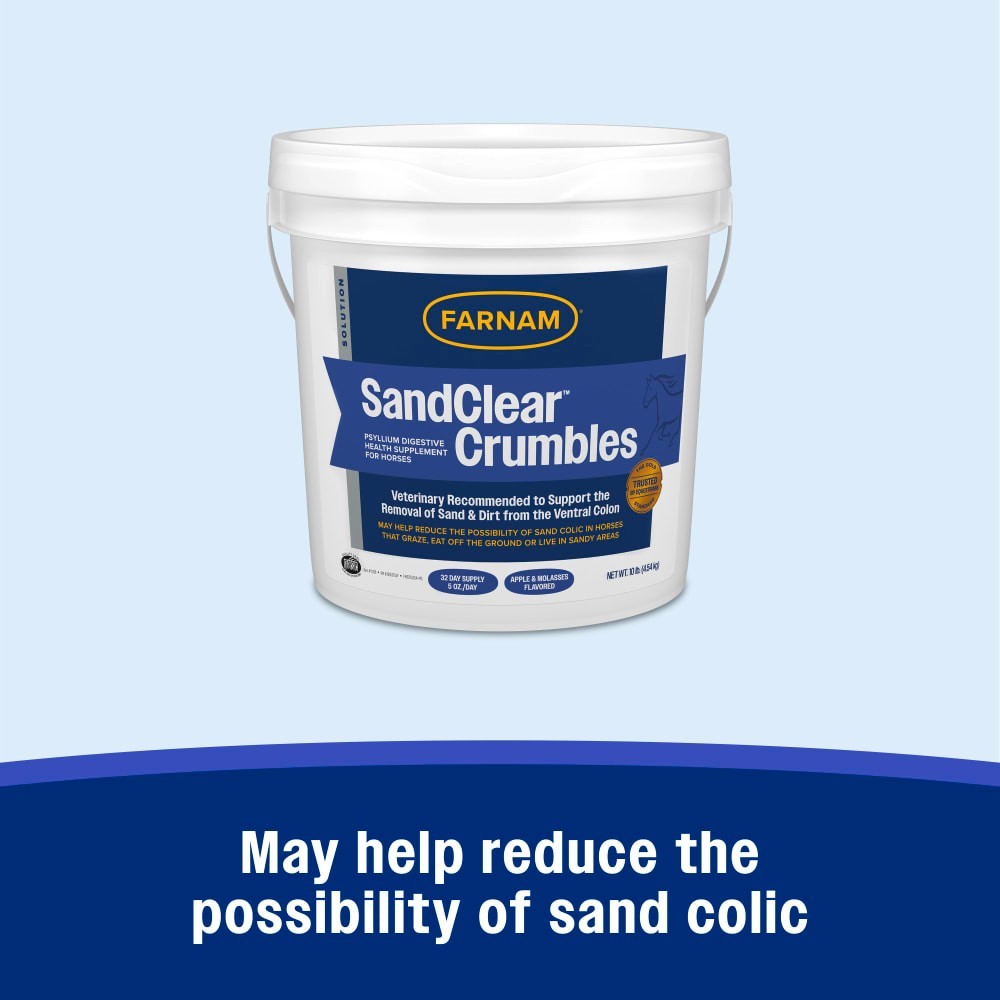 Farnam SandClear Natural Psyllium Crumbles for Horses 10 lbs.
