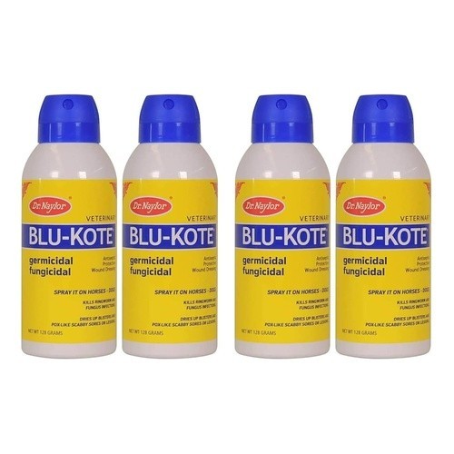 (4 PACK)Dr. Naylor BLU-KOTE Fast-Dry Antiseptic Wound Dressing Spray – 4.3 fl oz