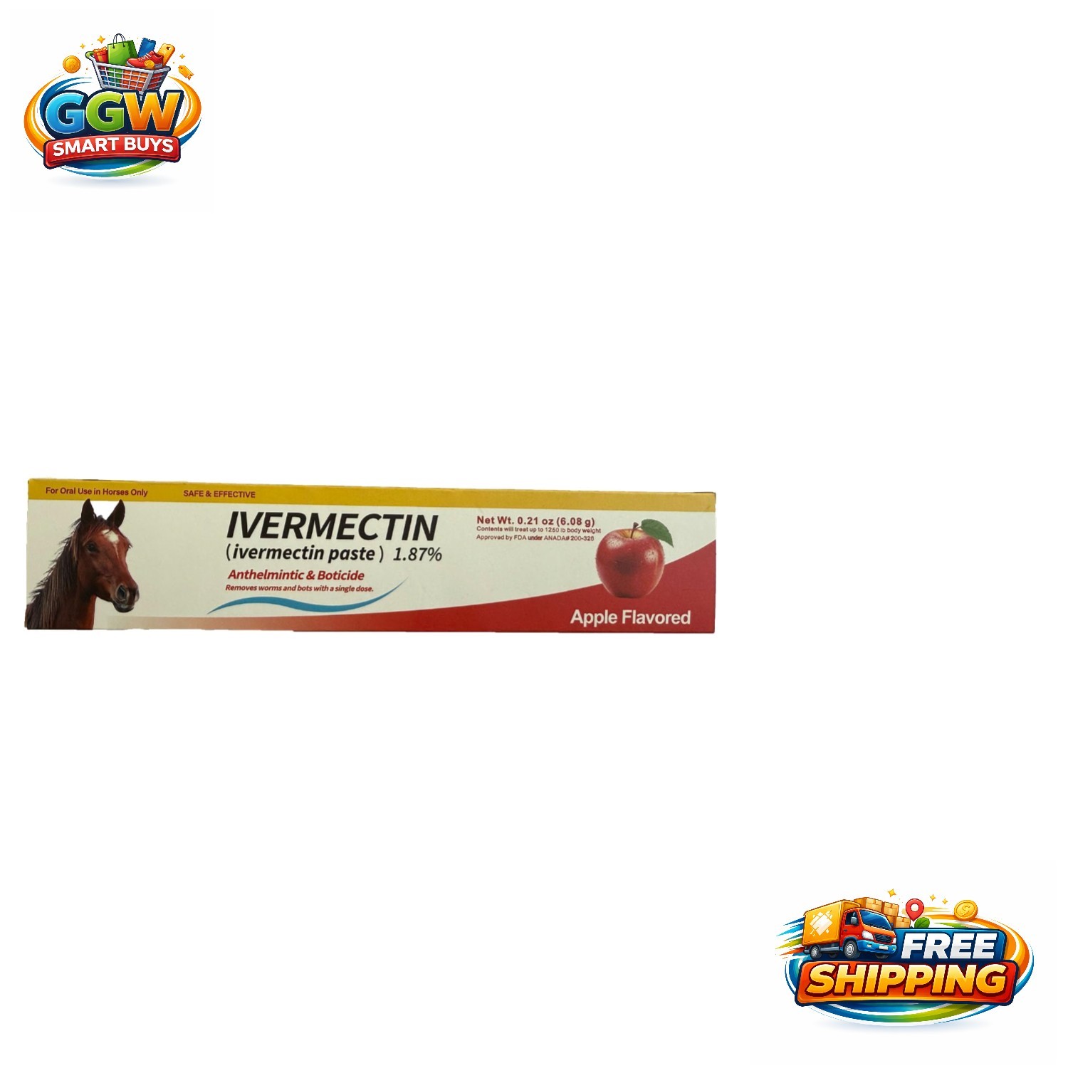 Equine Health Paste for Horses – Versatile 0.21oz Formula, Safe & Effective