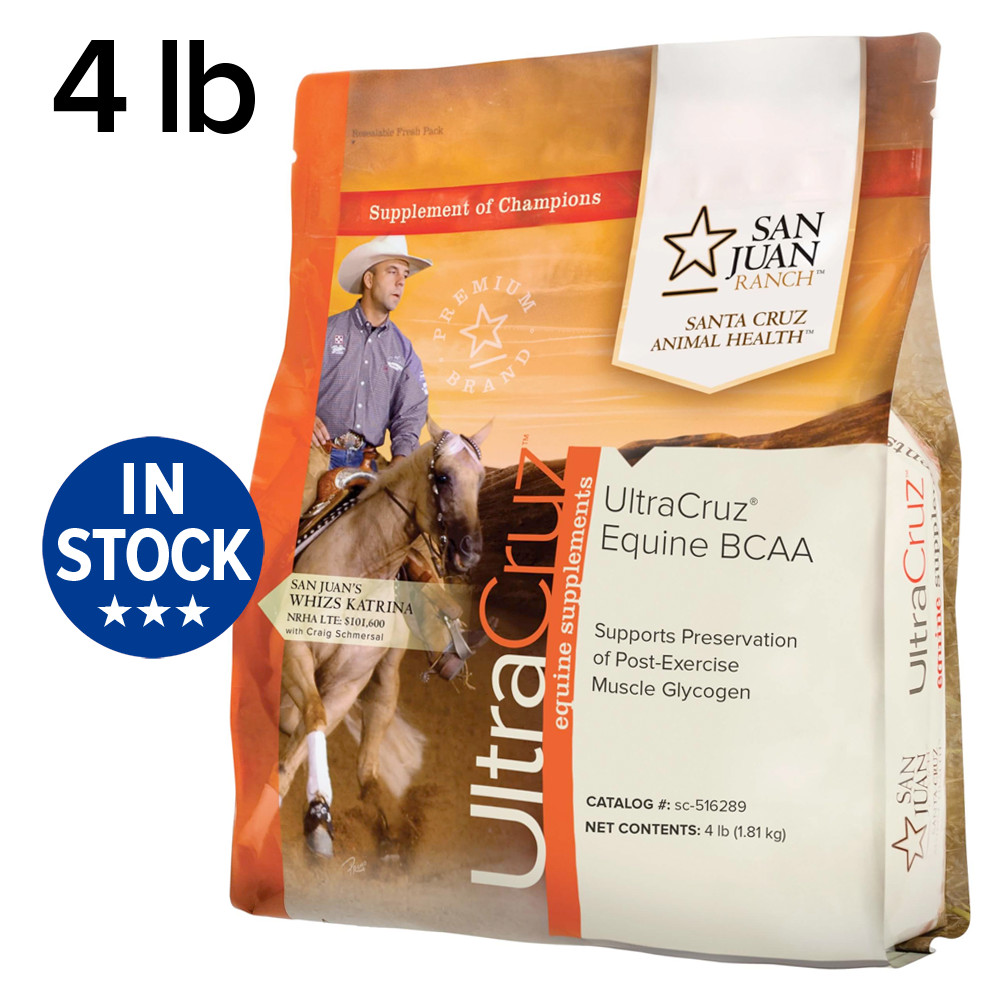 UltraCruz Equine BCAA Supplement for Horses, 4 lb, Pellet (22 Day Supply)