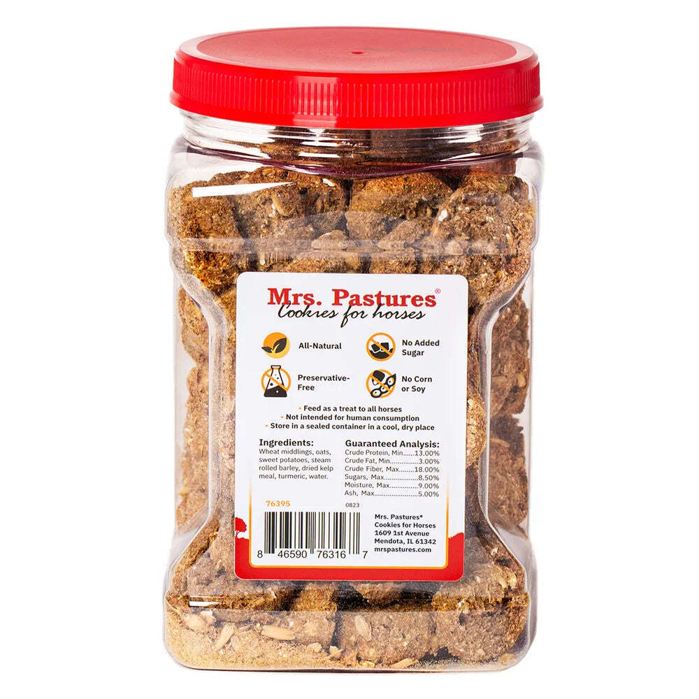 New! Mrs. Pastures COOKIES FOR HORSES SUPER COOKIE 1.5 lbs. Sweet potato Kelp