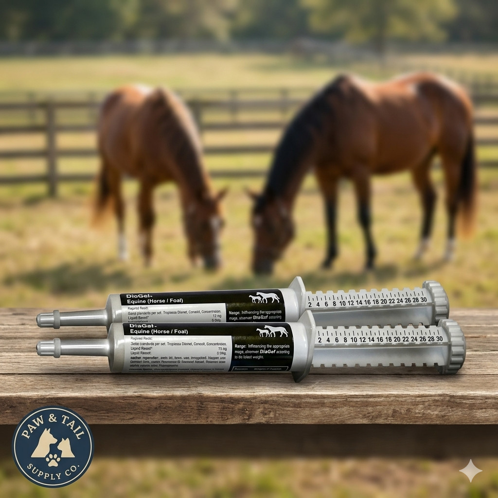 Equine DiaGel Diarrhea Control Oral Gel 30 ml Horses & Foals Digestive Support