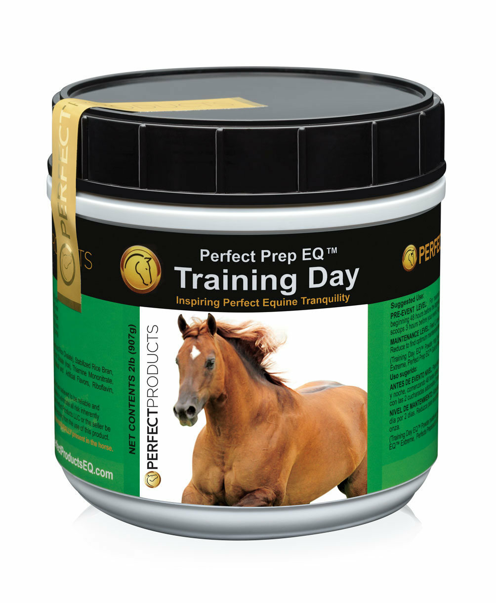 Perfect Prep EQ Training Day Calming Powder, 2 lb Tub, Show Safe