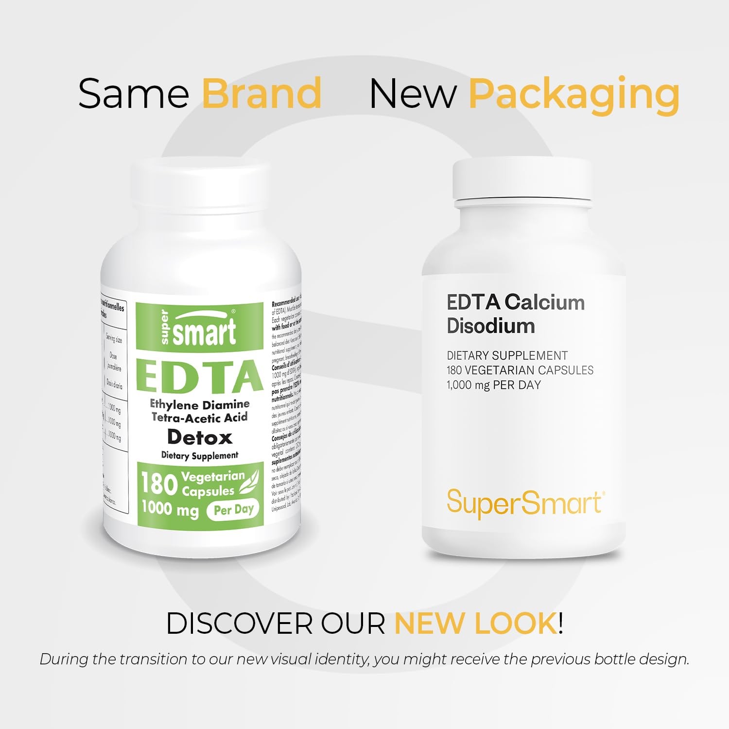 Supersmart – EDTA 1000mg per Day – Calcium Disodium EDTA Supplement | Non-GMO &