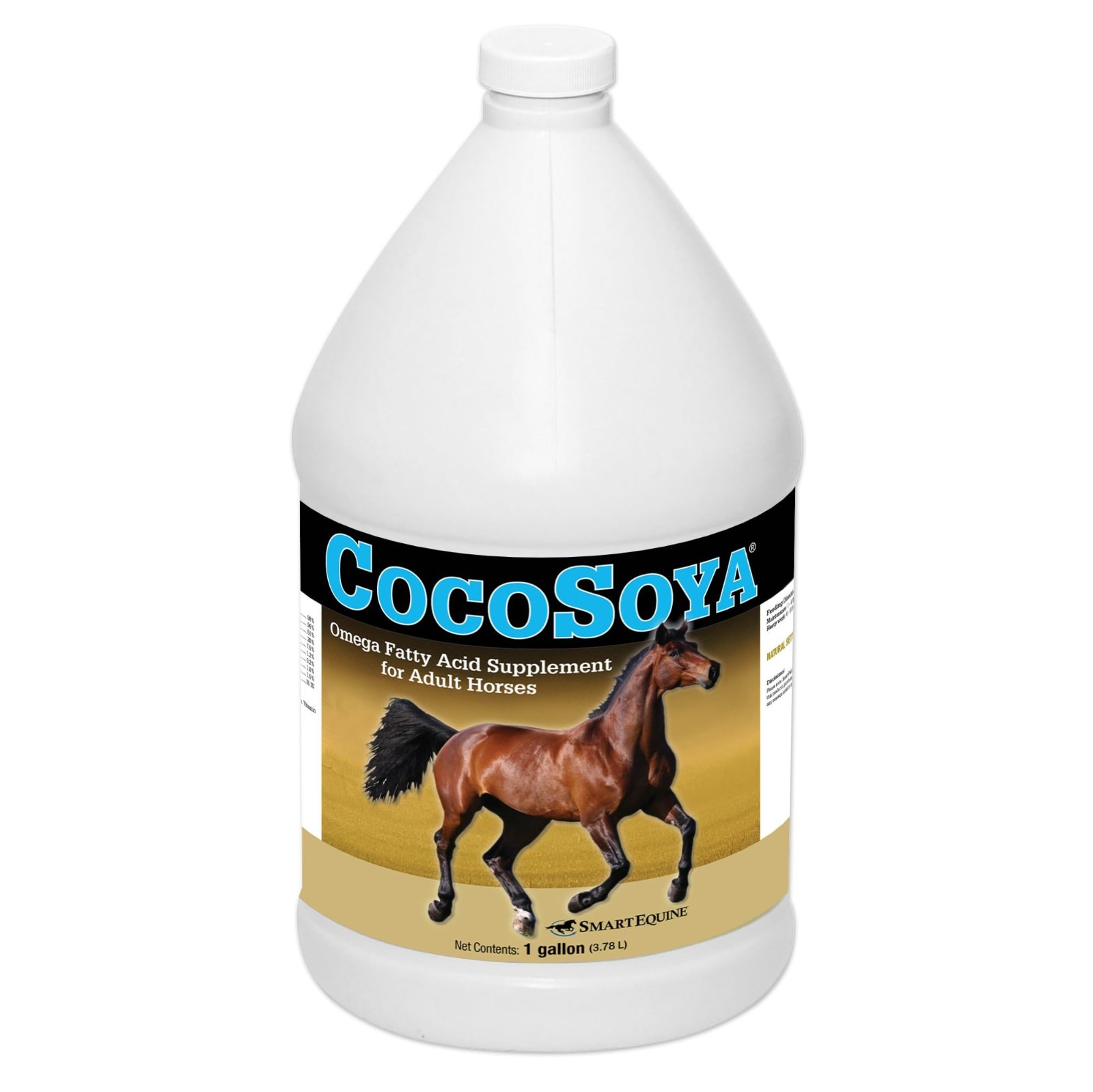 SmartEquine CocoSoya Oil, 1 Gallon, 32 Servings