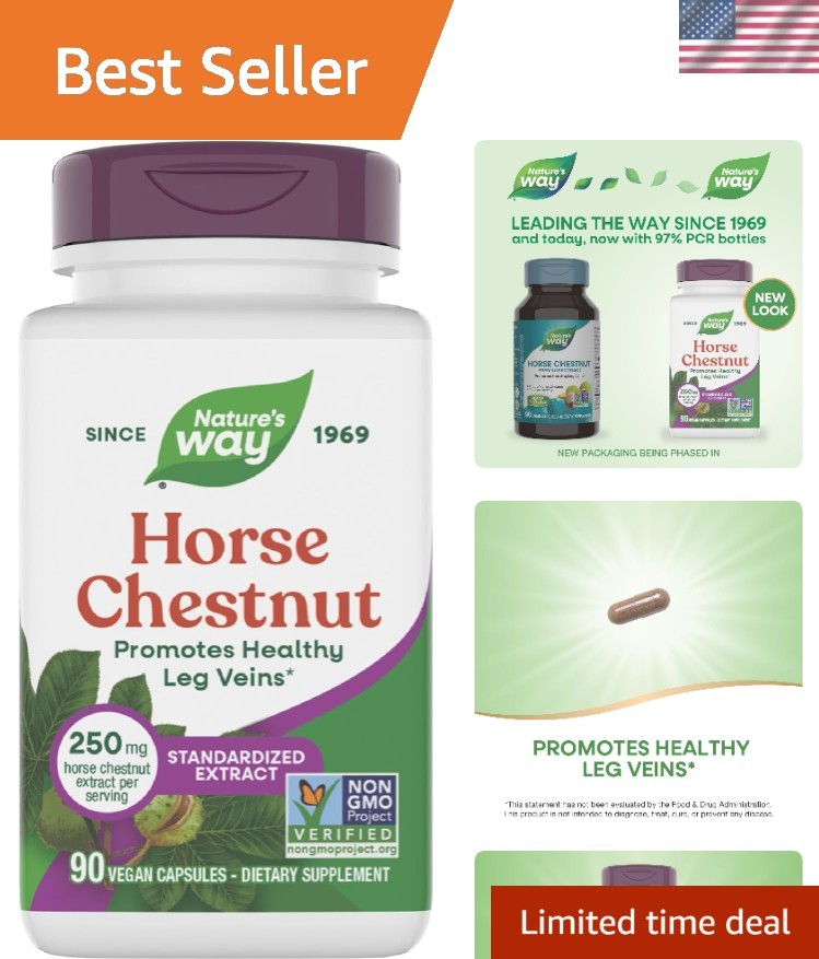 Horse Chestnut Extract 250 mg – Capsules for Healthy Leg Veins