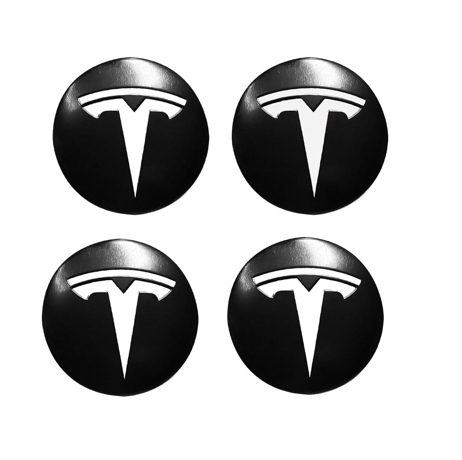 Aluminum Wheel Cover for Tesla Model 3 4 Pack Center Cap Emblem Sticker