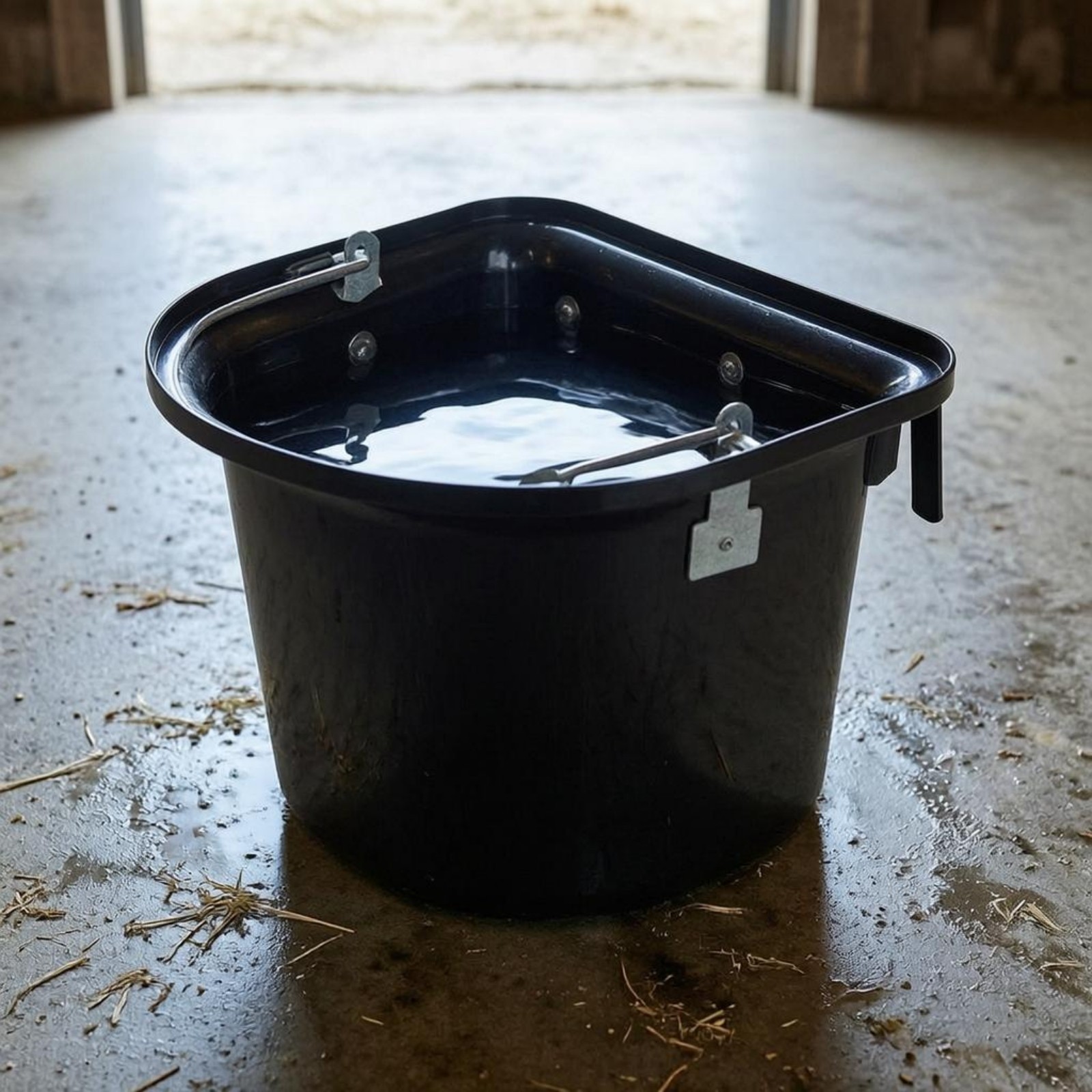 D-Shaped Nourishment Container Black Farm Supply Resistant Resistant