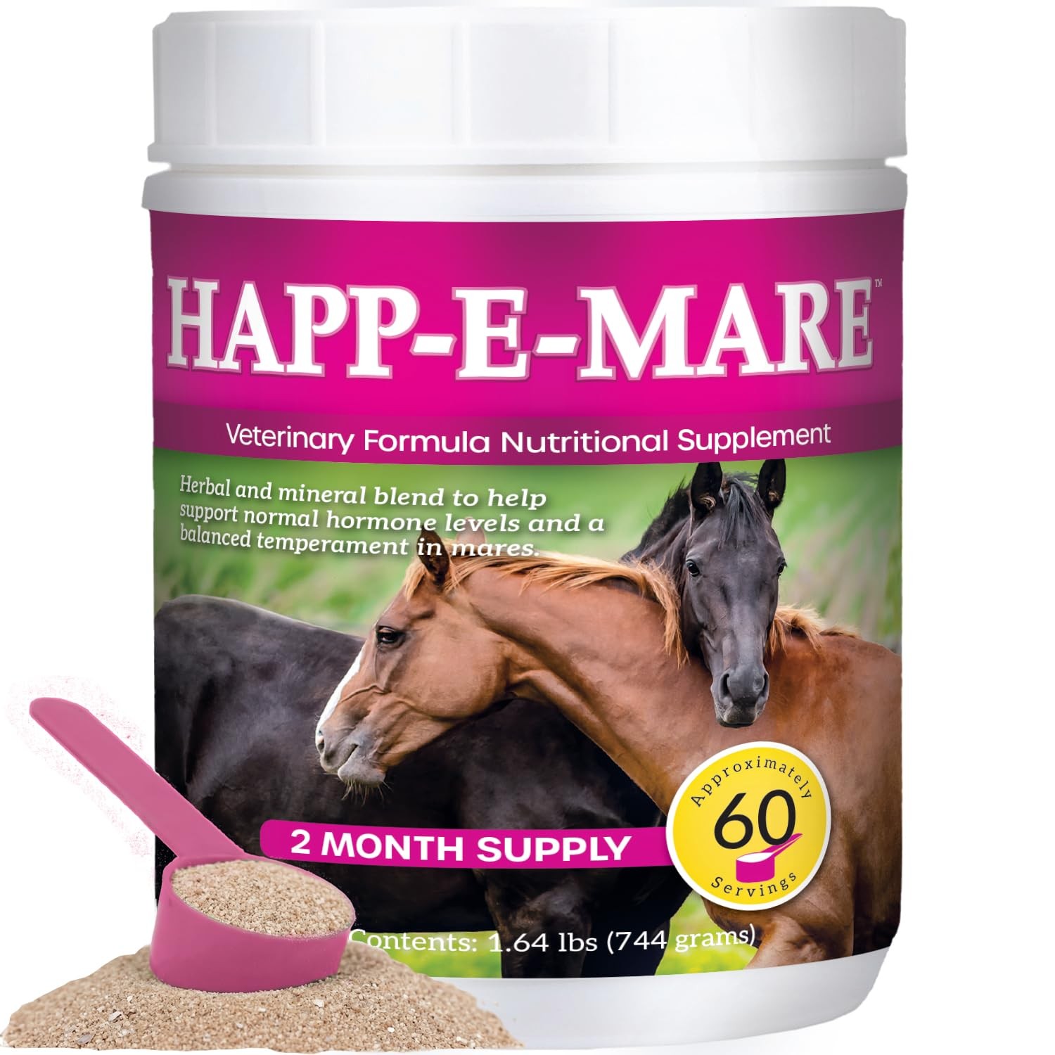 HAPP-E-MARE Equine Calming for Mares, Supports Balanced Behavior, Mood & Musc…